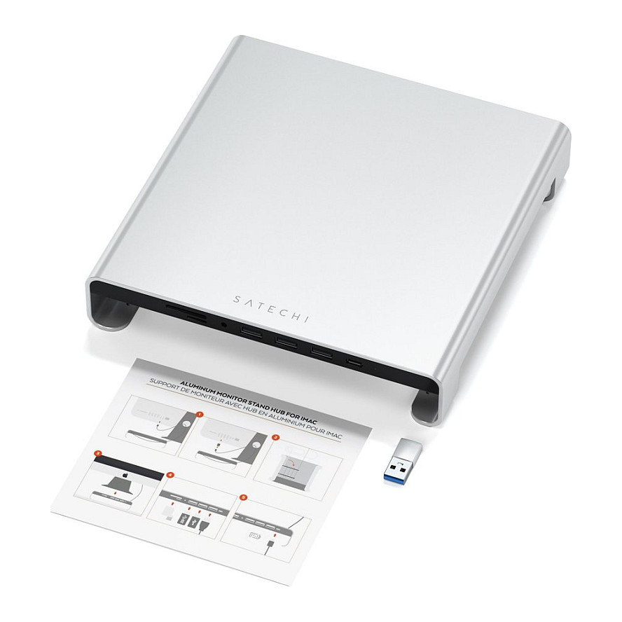 Docking Station Satechi ST-AMSHS / USB-C / HDMI / USB-A / SD & microSD - Argjend thumbnail 6