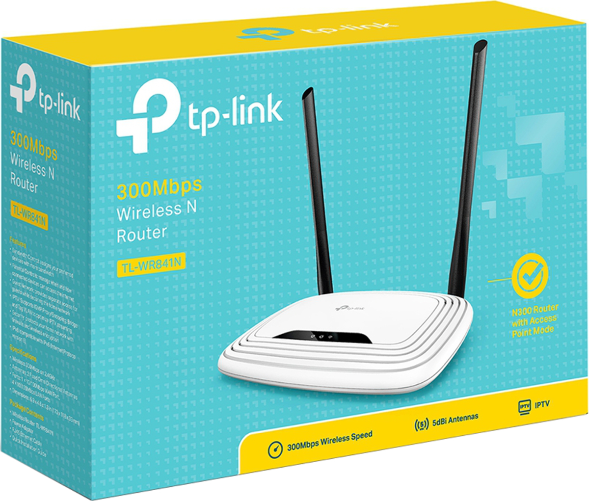 Wireless Router TP-Link TL-WR841N - 300Mbps - 2.4GHz 4