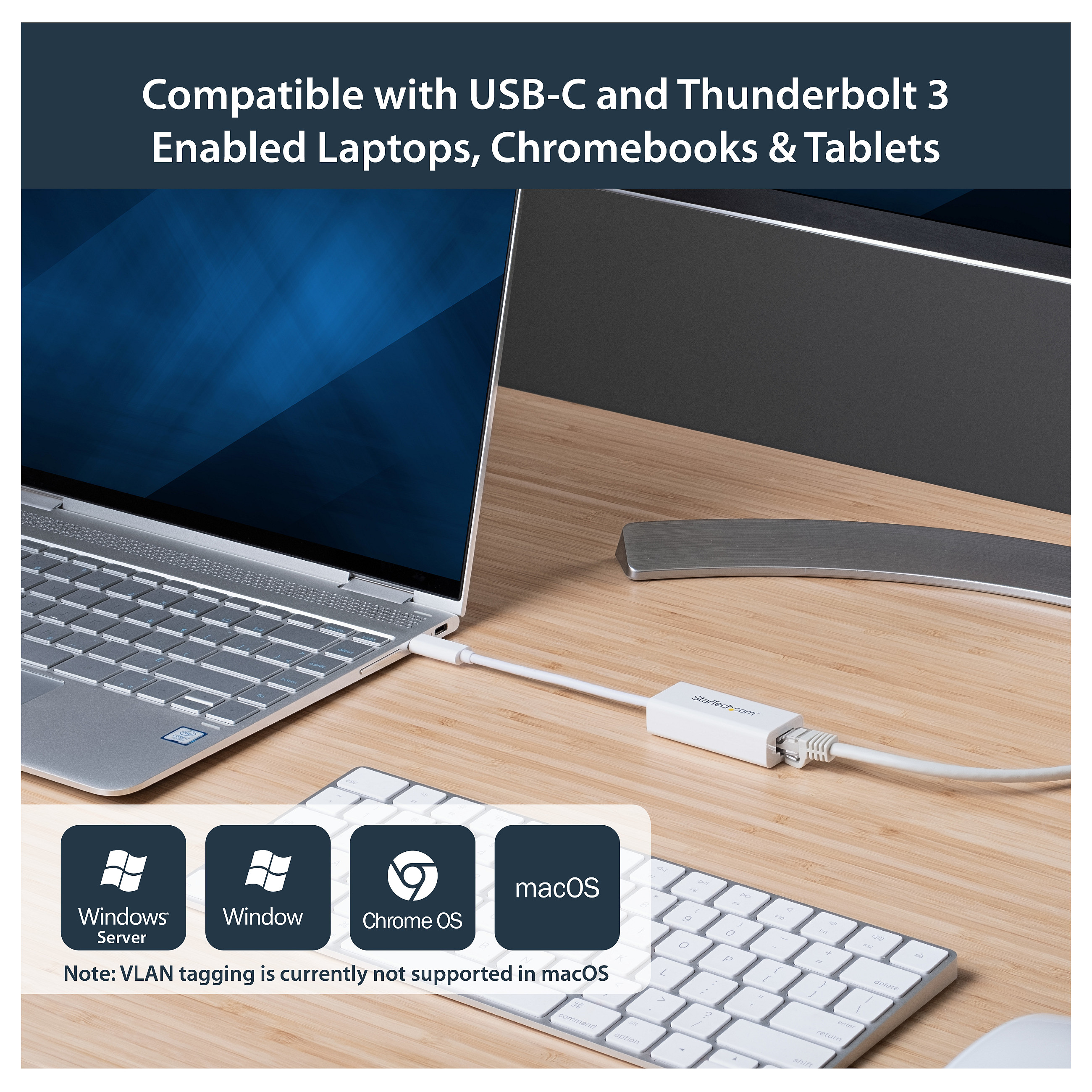 Adapter Rrjeti USB StarTech.com US1GC30W, USB-C 3.2 Gen 1, 1x Gigabit LAN RJ45, 10/100/1000Mbps, Realtek RTL8153 - Bardhë 5