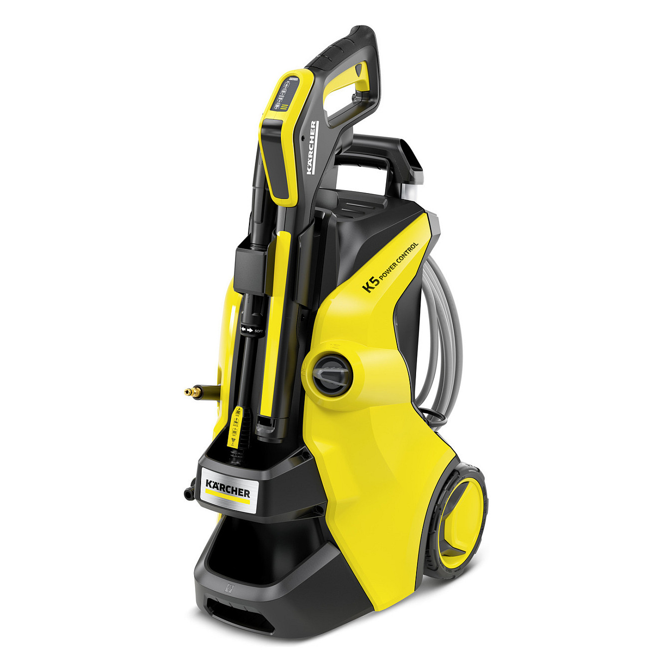 Pastrues me presion Kärcher K 5 Power Control Flex / 2100W / 145bar / 500L/h / 40m²/h / 10m / Power Control / G 160 Q – Verdhë/Zezë
