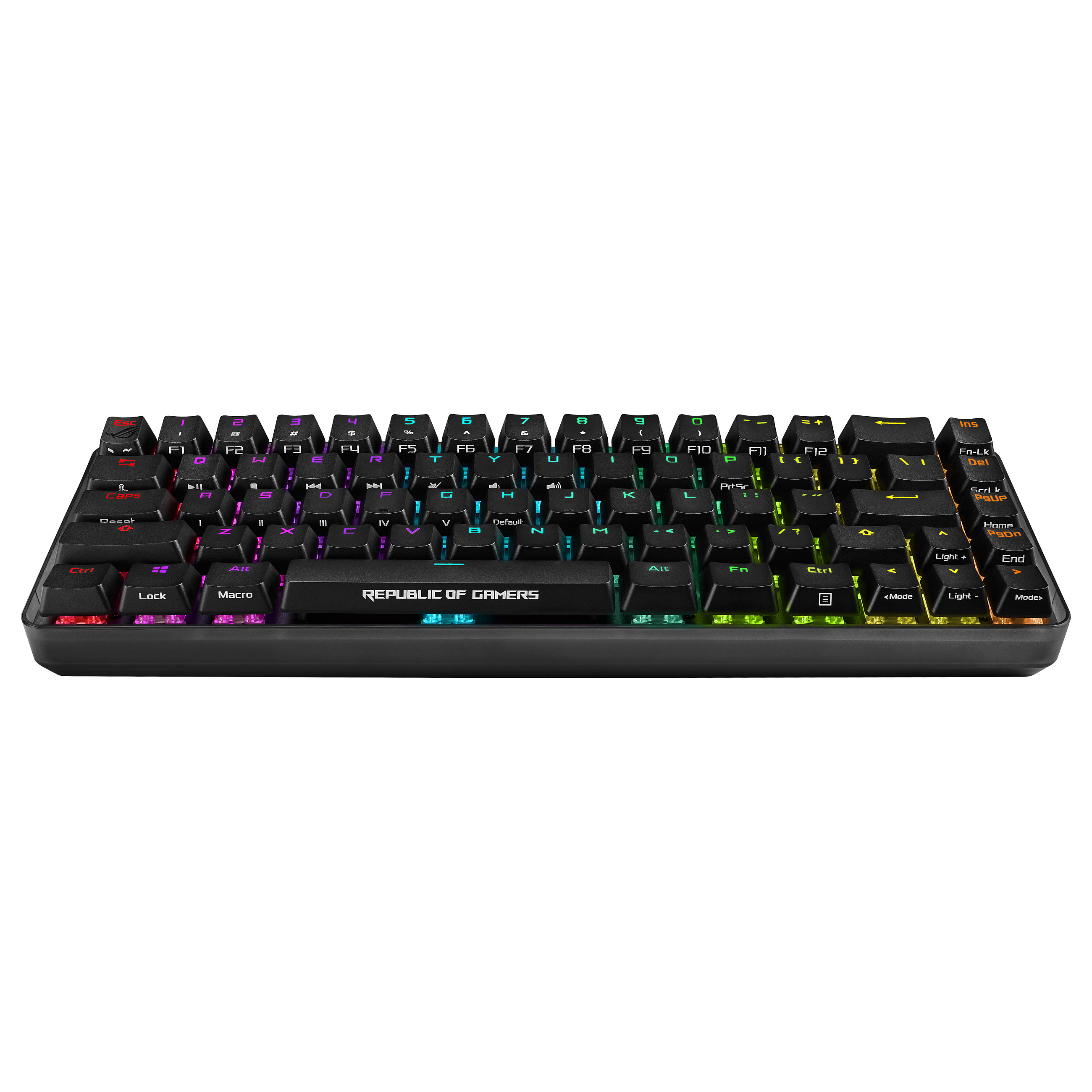 Tastierë Gaming ASUS ROG Falchion / Wired / 65% / Cherry MX RGB Red / USB + RF Wireless 2.4 GHz / AZERTY FR / RGB - Zezë 4