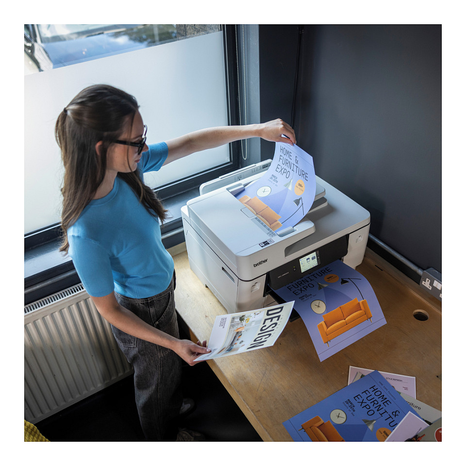 Printer Multifunksional Brother MFC‑J6960DW / 4‑in‑1 / 31ppm / Wi-Fi - Bardhë thumbnail 4