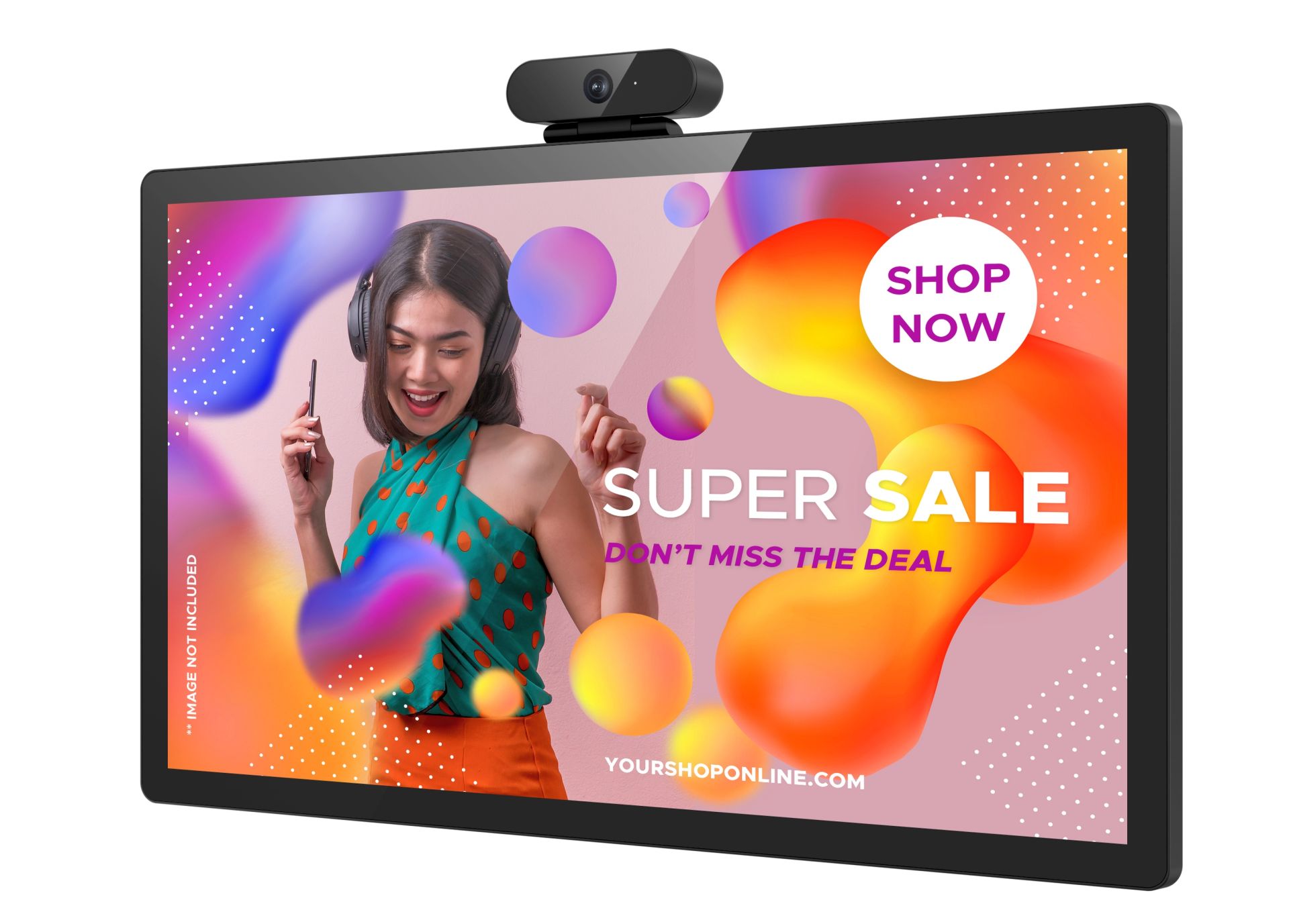 Monitor ALLNET TouchMon-150, 15", Full HD, Touch, HDMI+Mini-DP+USB-C - Zezë
