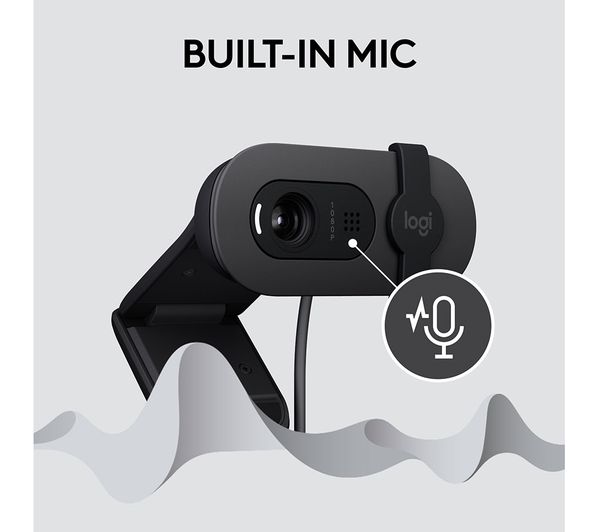 Webcam Logitech Brio 100 / USB / Full HD / 2MP / 30fps / Mikrofon - Zezë 5