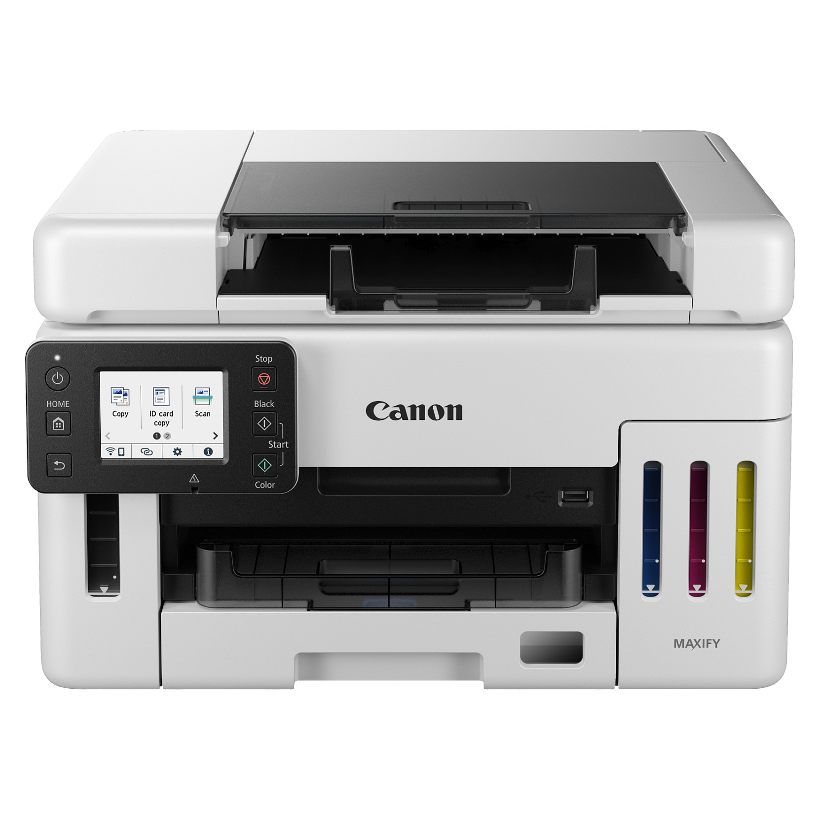 Printer Multifunksional Canon MAXIFY GX6550 / Inkjet / A4 / 600 × 1200 DPI / 24 ipm / Duplex / Wi-Fi / Ethernet / USB – Zezë/Bardhë