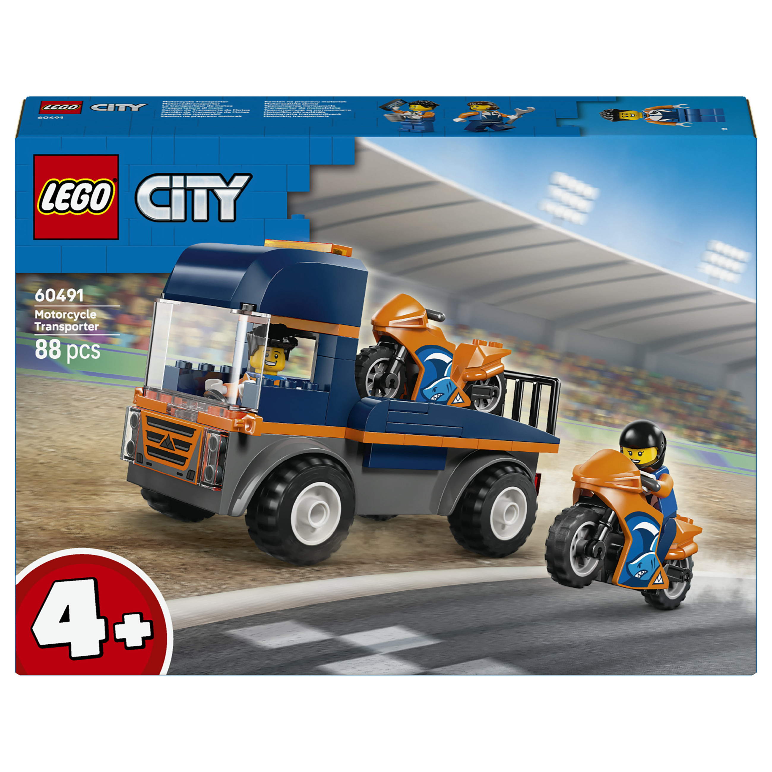 LEGO City Motorcycle Transporter 60491