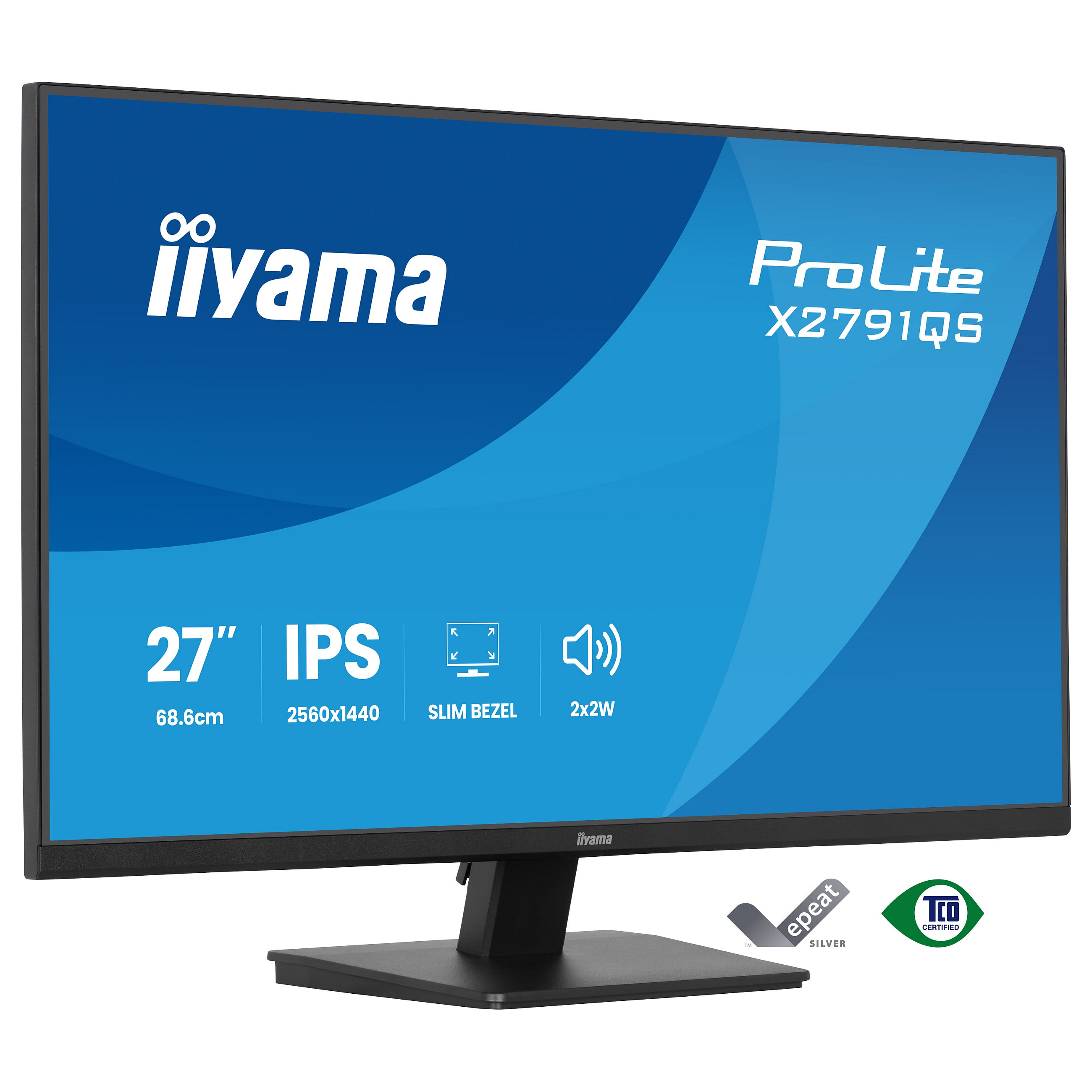 Monitor IIYAMA X2791QS-B1 / 27"/ Quad HD IPS LED / 75Hz / 1ms / HDMI+DP - Zezë
