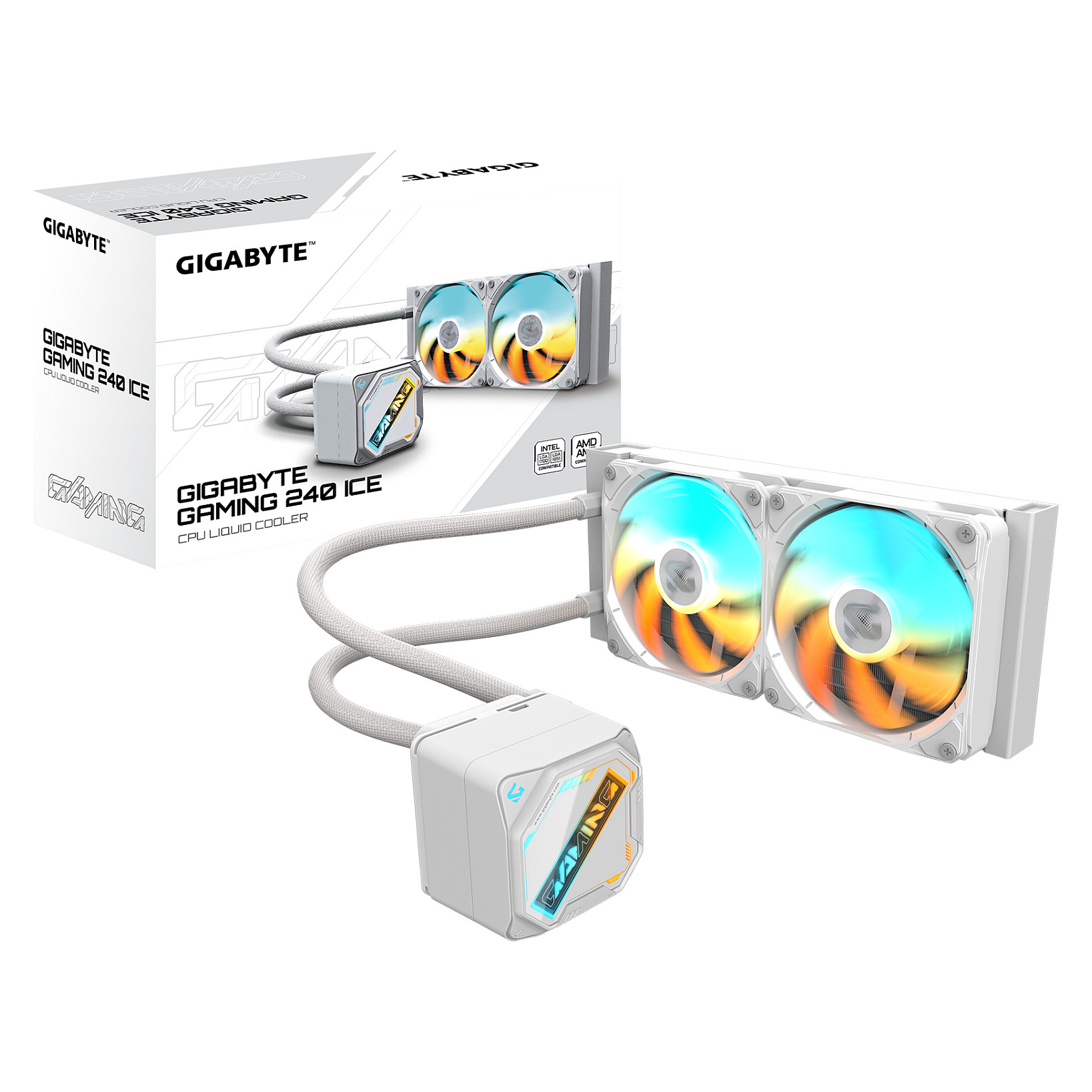 Ftohës për Procesor Gigabyte GAMING 240 ICE / 240mm / AIO / ARGB – Bardhë