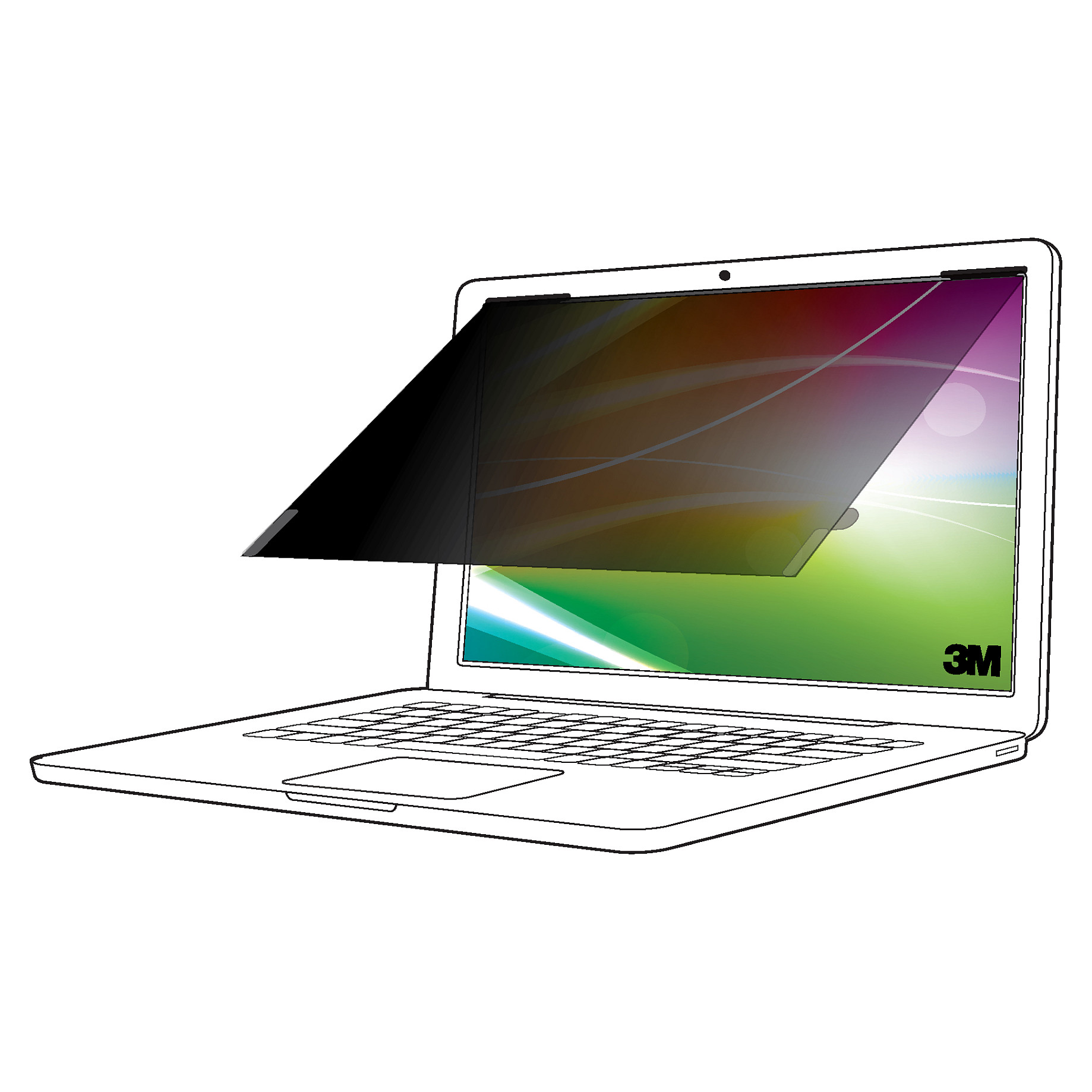 Mbrojtës Ekrani për Monitor 3M PF270W9B, Filtër Privatësie, 27", 16:9, i Kthyeshëm - Zezë 9