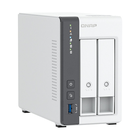 QNAP TS-216G 2-Bay NAS – ARM Cortex-A55 Quad-Core 2.0GHz, 4GB RAM, 2.5GbE + 1GbE 4