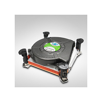 Ftohës për Procesor Inter-Tech K-2 / 1U / Aktiv / 75mm Fan / LGA1150/1155/1156 – Bakër