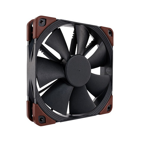 Ftohës për Kasë Noctua NF-F12 industrialPPC-2000 / 120mm / 450-2000 RPM / PWM – Zezë/Kafe