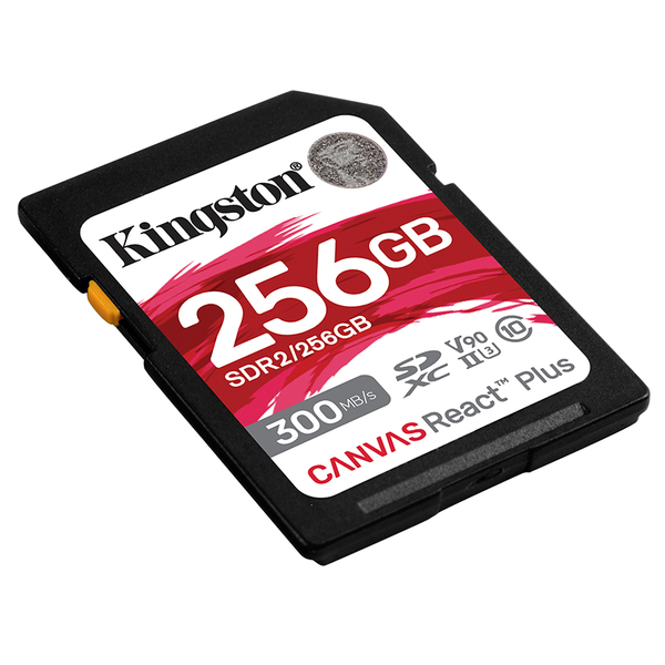 Kartë Memorie Kingston Canvas React Plus, 256GB, SDXC, UHS-II, V90 thumbnail 2