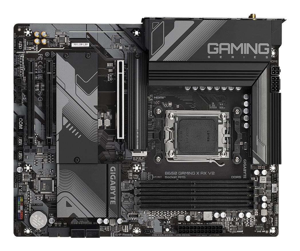Pllakë Amë GIGABYTE B650 GAMING X AX V2 / AMD B650 / AM5 / ATX / DDR5 / PCIe 5.0 / Wi-Fi 6E / 2.5GbE
