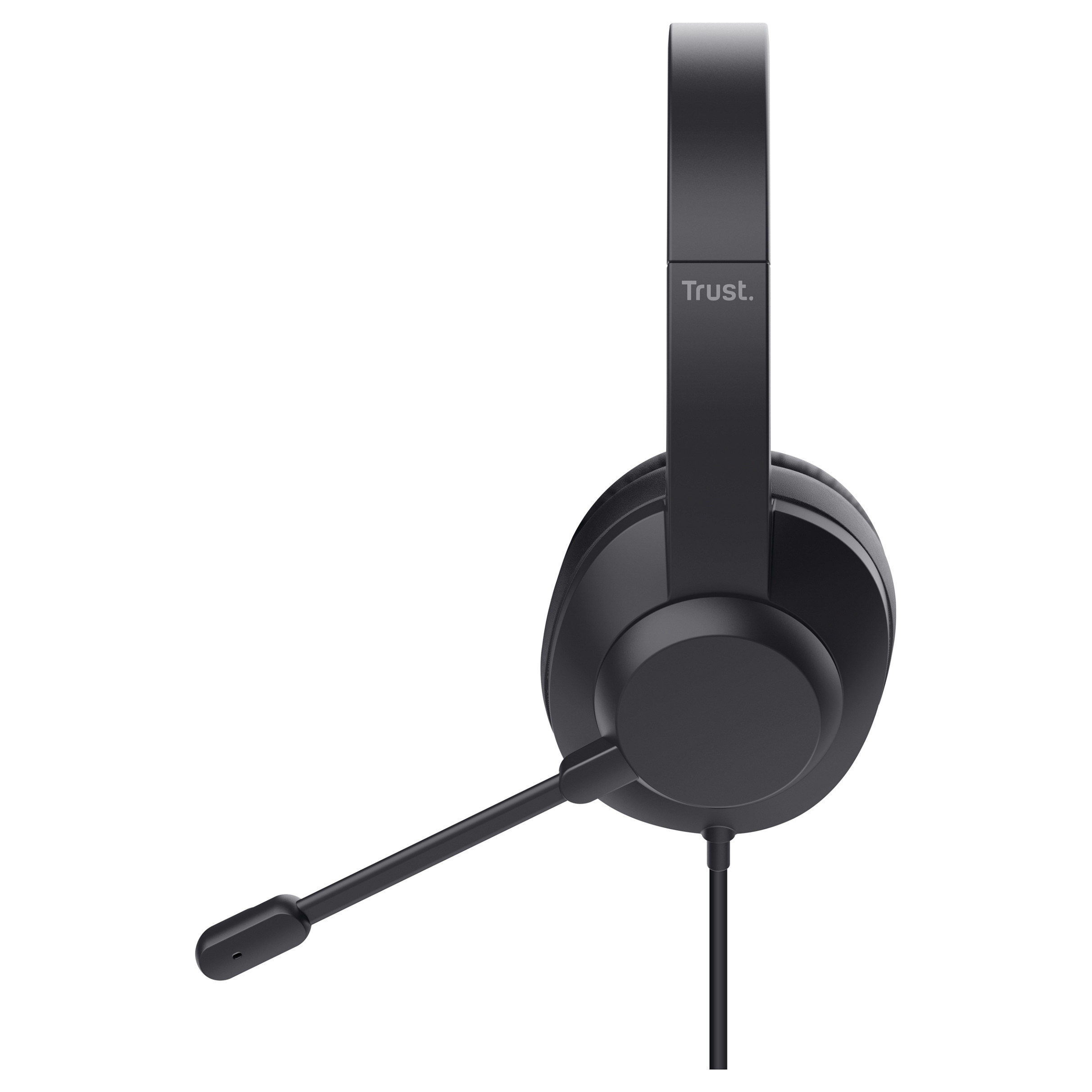Kufje me kabllo Trust Ayda Max, USB-C, USB-A, 40mm, Mikrofon - Zezë 6