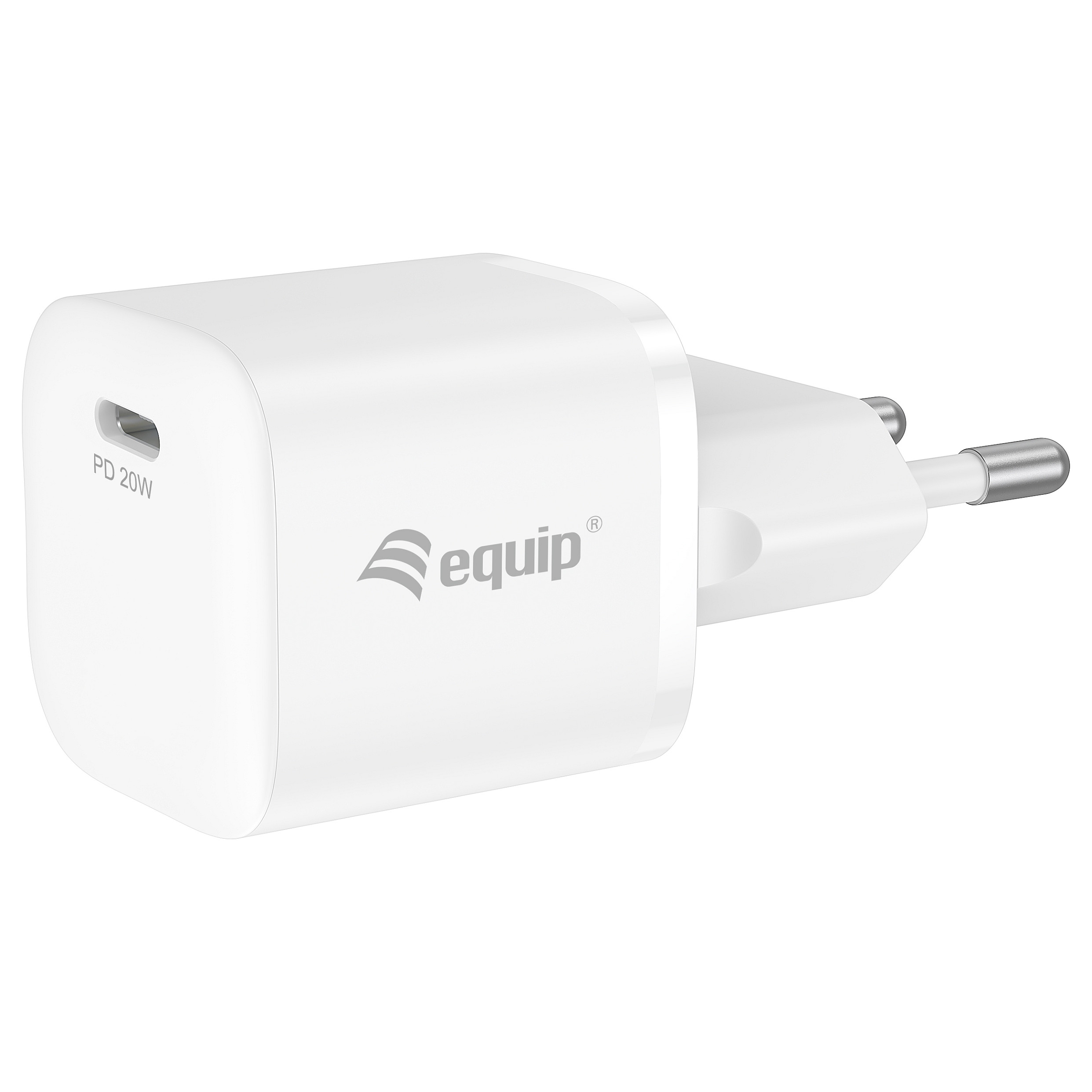 Adapter Equip 1-Port USB-C PD / 25 copë - Bardhë thumbnail 2