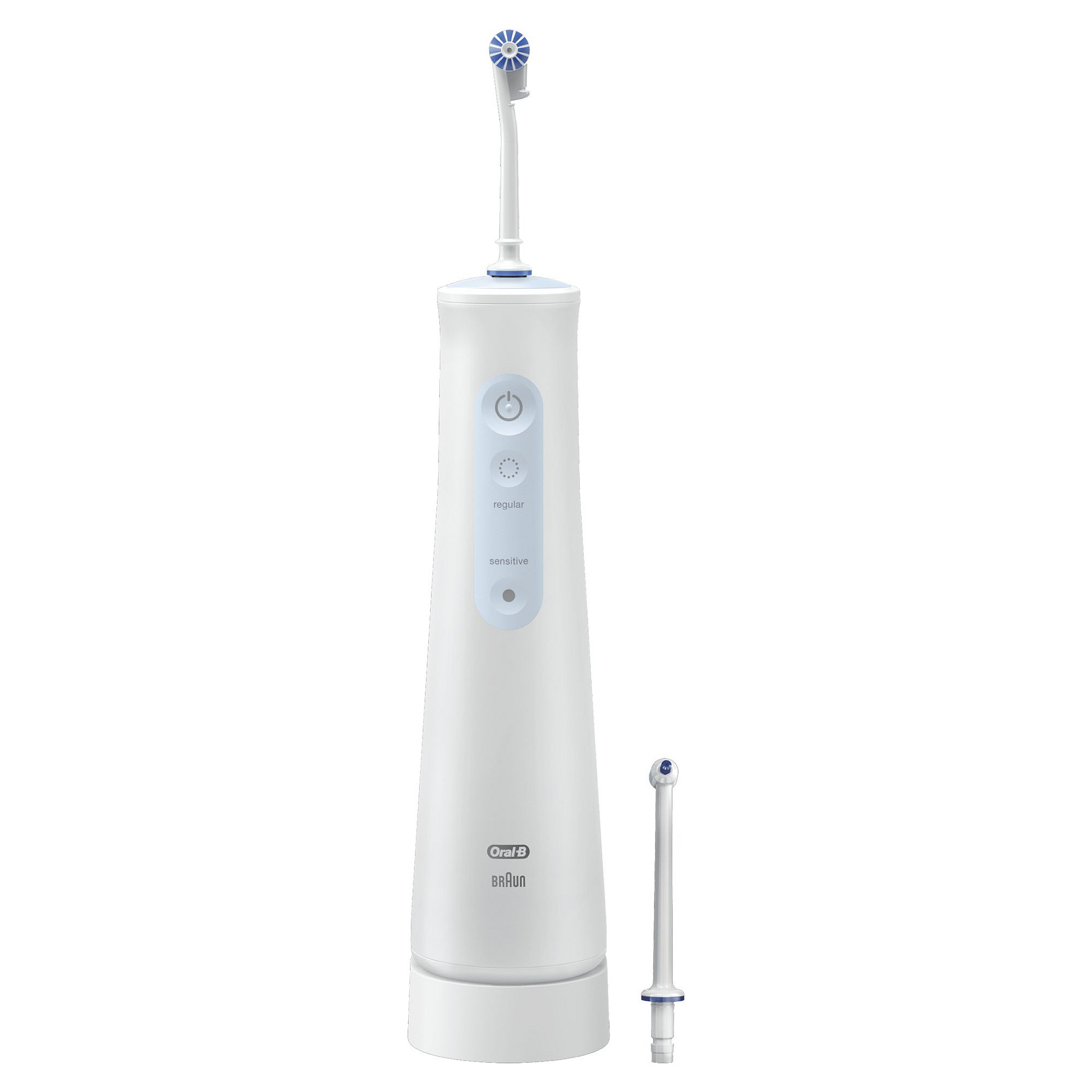 Pajisje për pastrimin e dhëmbëve Oral-B AquaCare 4 / Oxyjet / 2 Intensitete / 2 Rrjedhje Uji / 145 ml / Pa Kabllo – Bardhë 2
