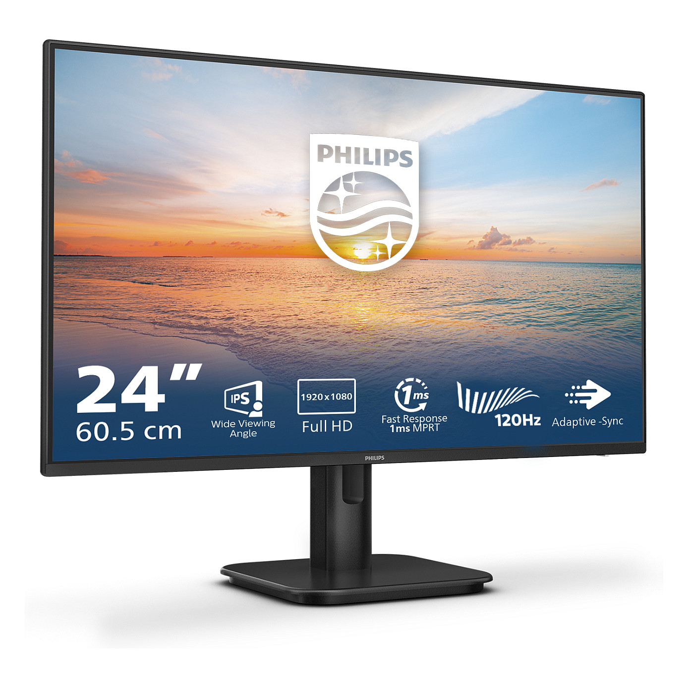 Monitor Philips 24E1N1100A / 24" / Full HD IPS / LCD / 100 Hz / 4 ms / HDMI+VGA+HDCP - Zezë thumbnail 2