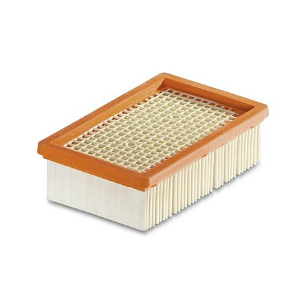 Aksesorë për Fshesë me Vakum Kärcher KFI 4410 / WD 4–7, KWD 4–6, MV 4–6 / Flat Pleated Filter - Bezhë/Portokalli