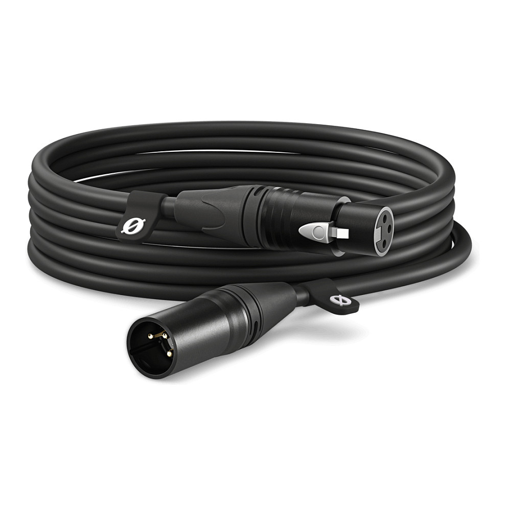 Kabllo RØDE XLR6M, XLR Mashkull në XLR Femër, 6 m - Zezë