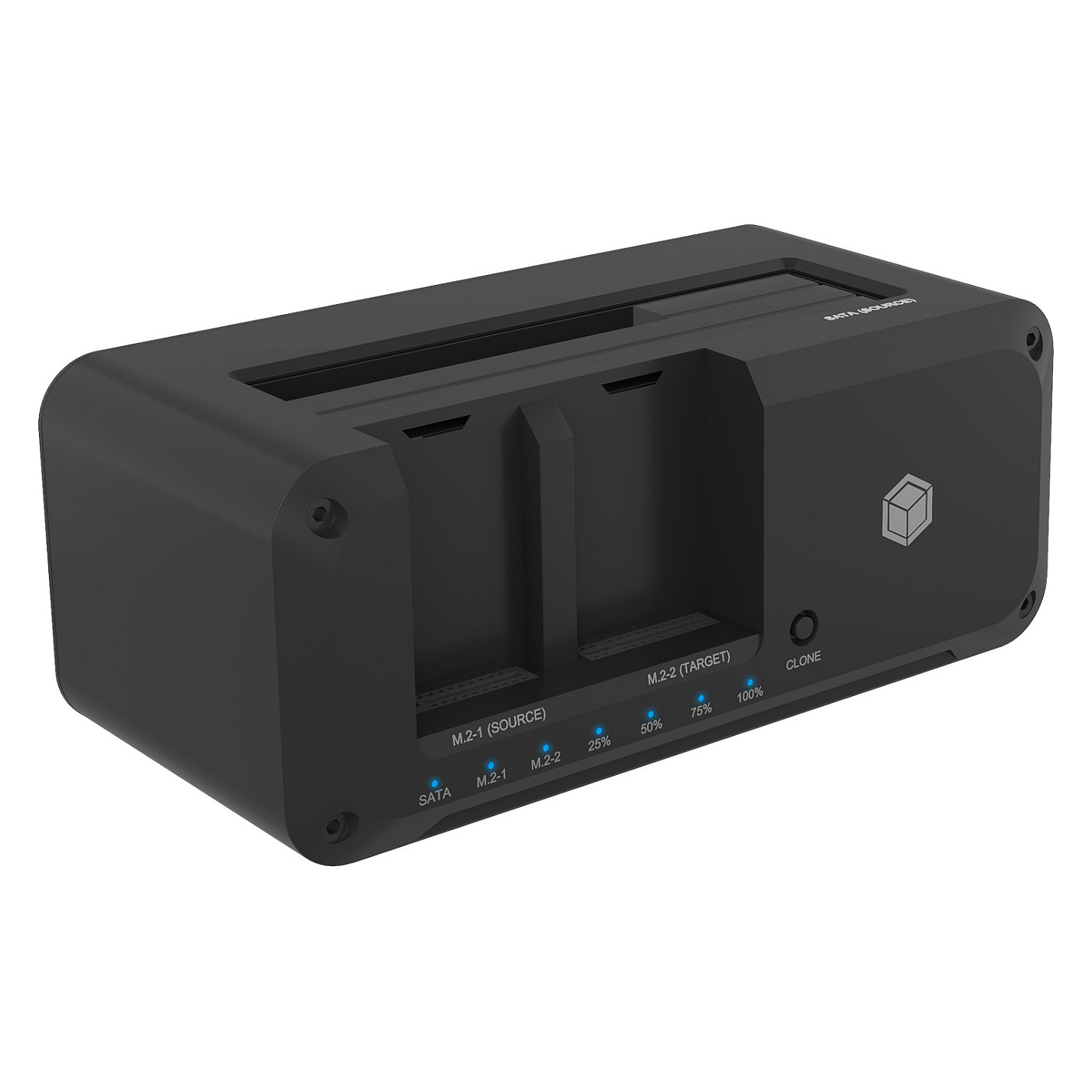 ICY BOX IB-2924MSCL-C31 USB-C 3.2 Klon- und DockingStation für 2.5"/3.5" SATA HDD und M.2 NVMe SSD