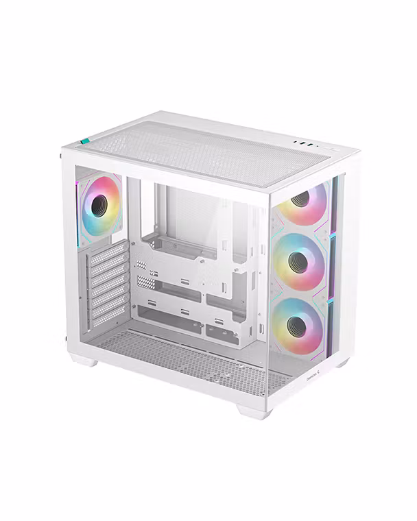Kasë DeepCool CG530 4F / Mid-Tower / 4x120mm ARGB / USB Type-C / Xham i Temperuar - Bardhë 2