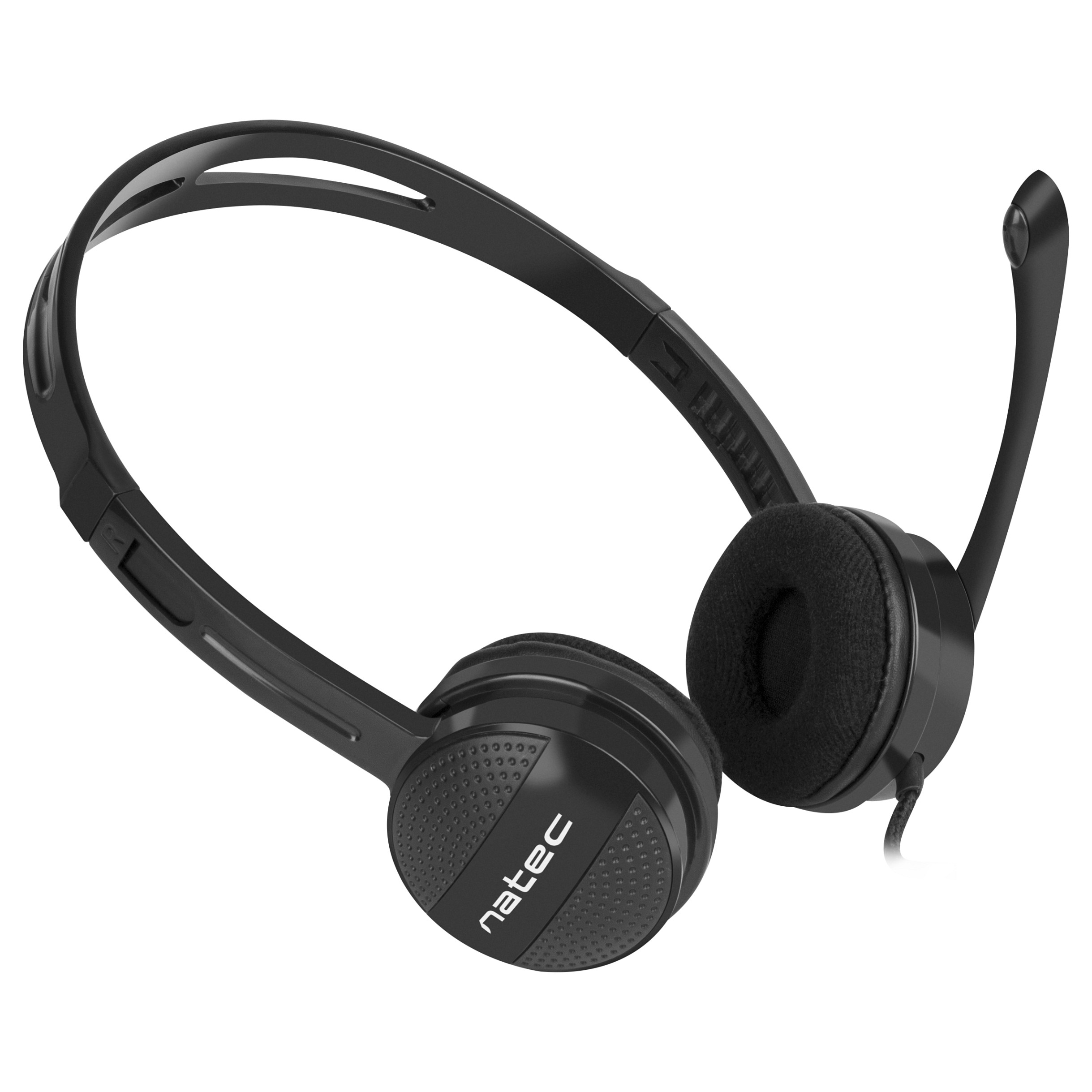 Kufje me kabllo Natec Canary Go, On-Ear, Stereo, Mikrofon, 3.5mm - Zezë 3