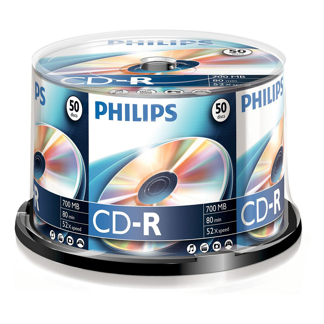 Disk CD-R Intenso, 700 MB, 52x, Paketim me 100 Copë 6