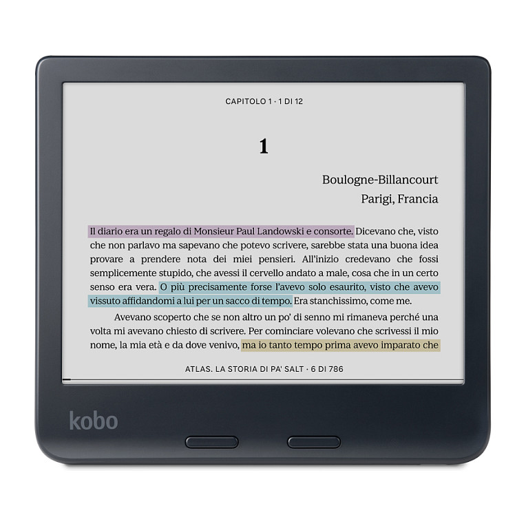 E-Book Rakuten Kobo Libra Colour / 7" / E Ink Kaleido 3 / 32GB / Wi-Fi / USB-C 3