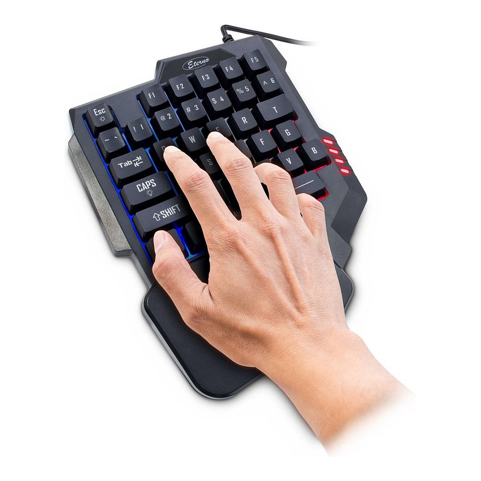 Tastierë Gaming Inter-Tech KB-3035 / Mini / 35 Taste / QWERTY / Wired / USB 2.0 / RGB - Zezë 2