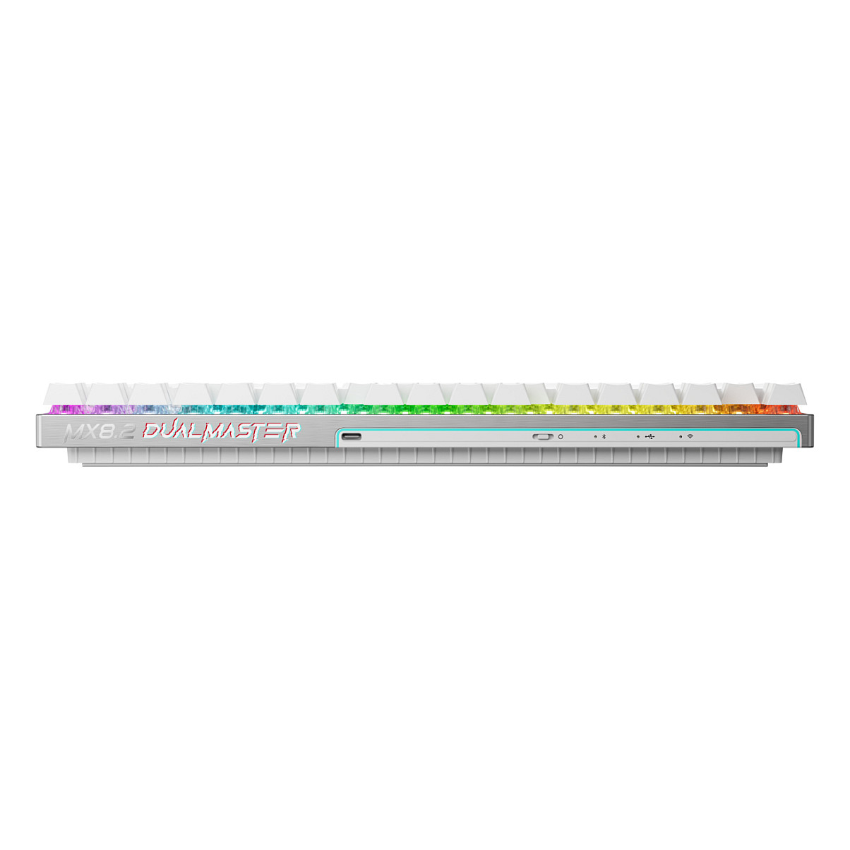 Tastierë Gaming CHERRY XTRFY MX 8.2 Pro TMR Wireless / US Layout / TKL / CHERRY MK Crystal Magnetic / TMR / 8000 Hz / 2.4 GHz + Bluetooth + USB / RGB – Bardhë 3