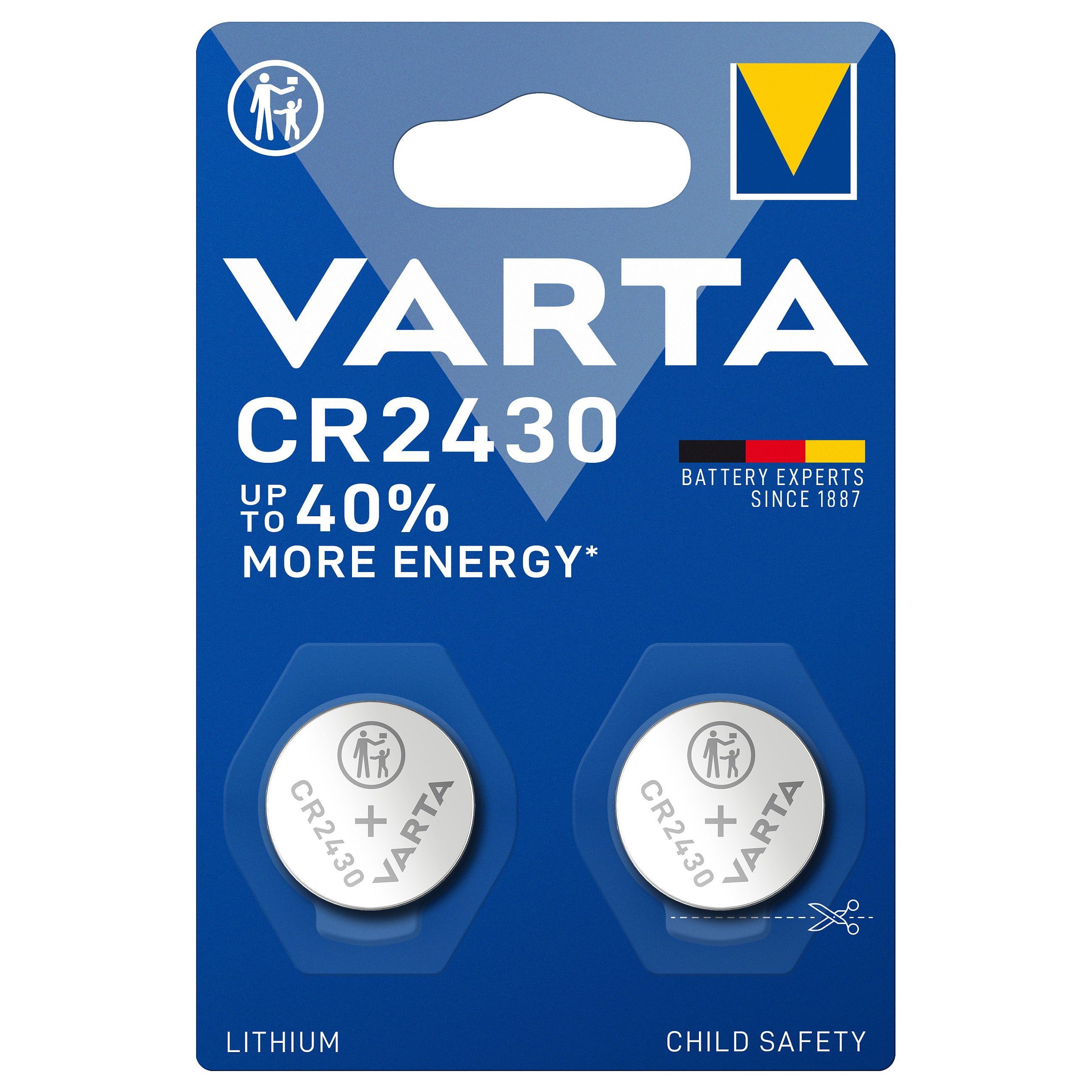 Bateri Button Cell CR2430 / 2Pack / Varta thumbnail 3