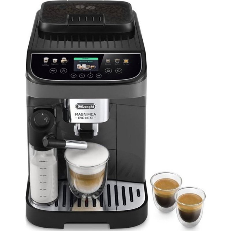 Aparat për kafe De'Longhi Magnifica Evo Next / Auto / 15 Bar / 1.8L – Hiri/Zezë