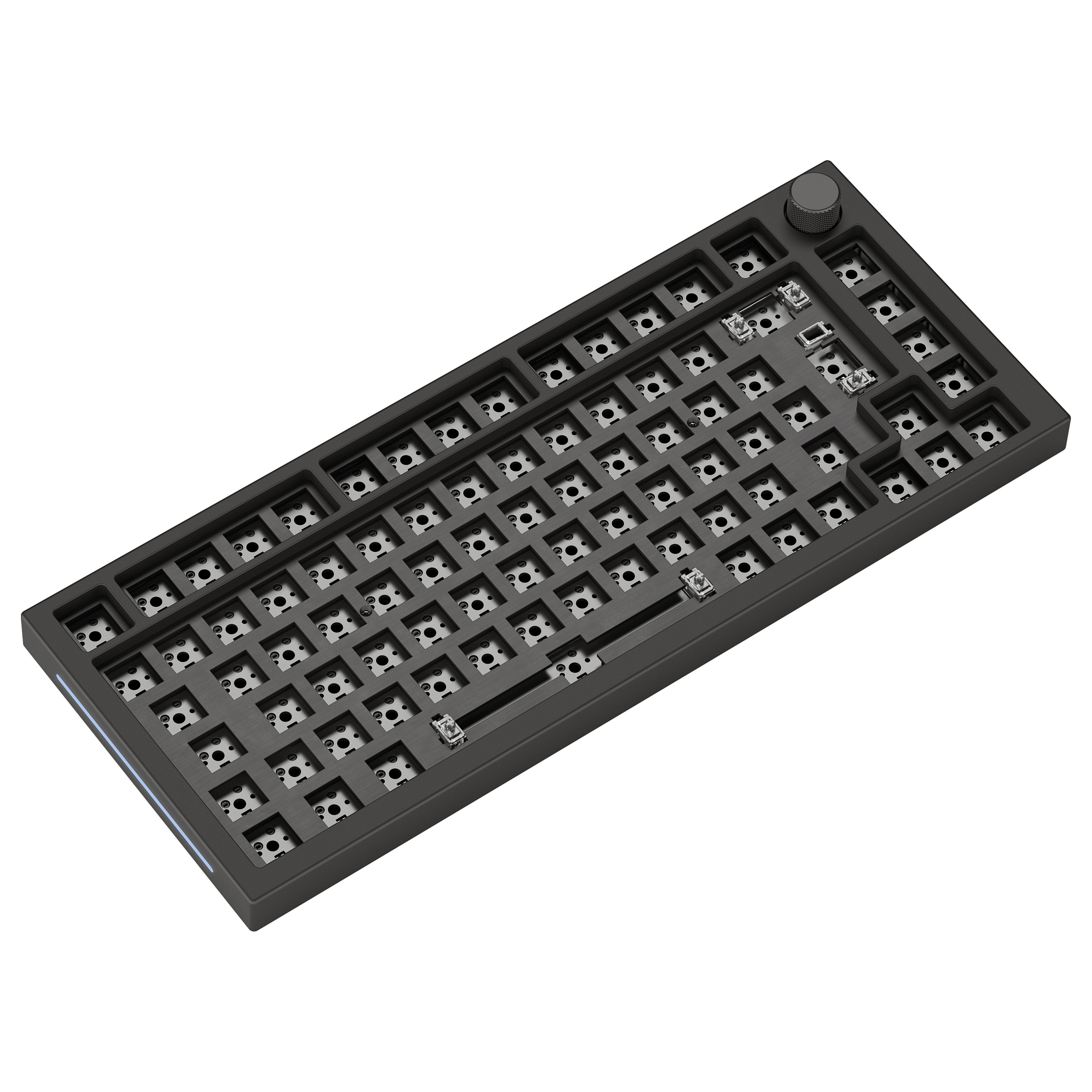 Tastierë Gaming Glorious GMMK Pro, 75%, Barebone, Mekanike, Wired, ISO, RGB, Hot-Swap - Zezë 2
