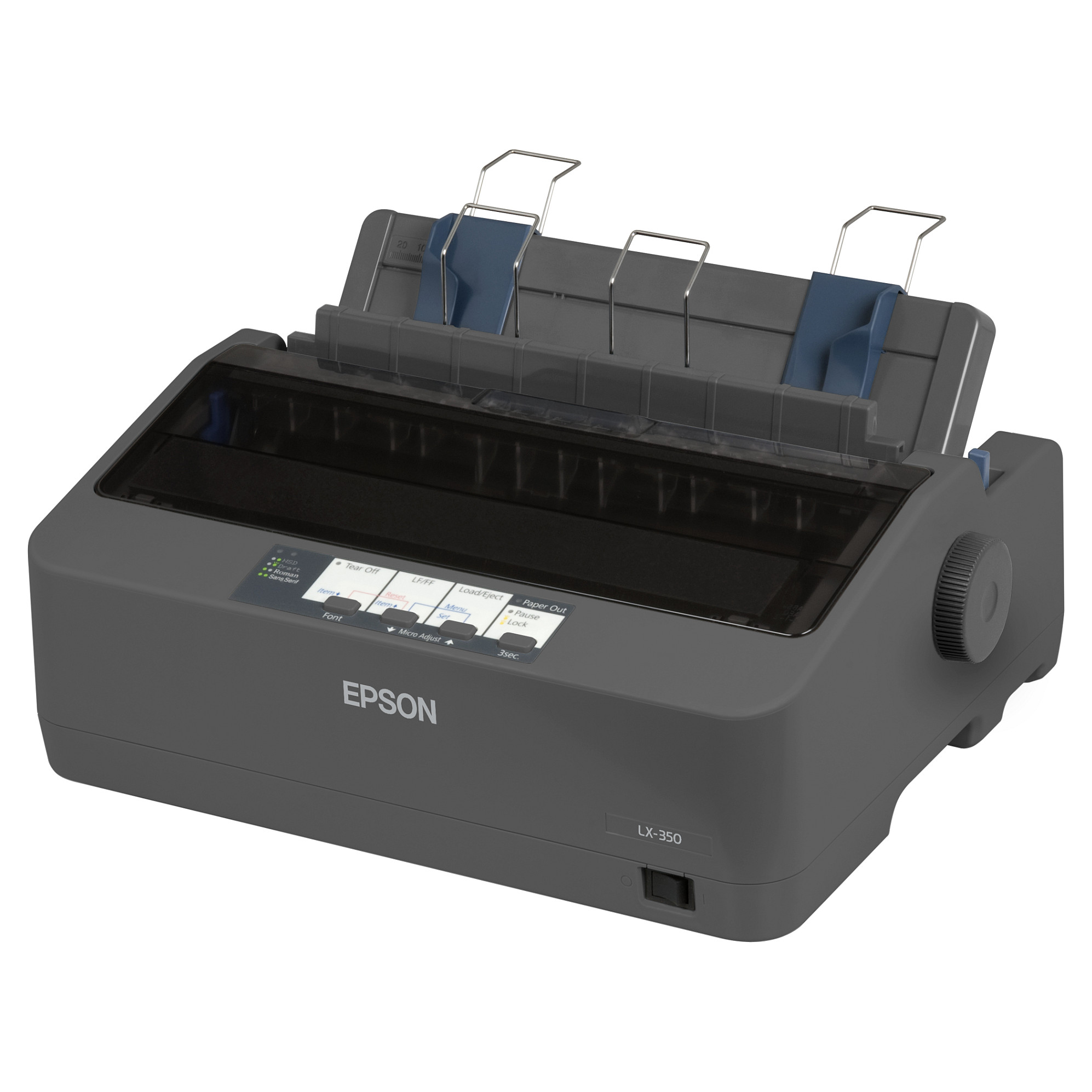 Printer Epson LX-350 / Mono Dot Matrix Printer A4 9-Pin / 240dpi / USB Serial Parallel - Zezë thumbnail 2