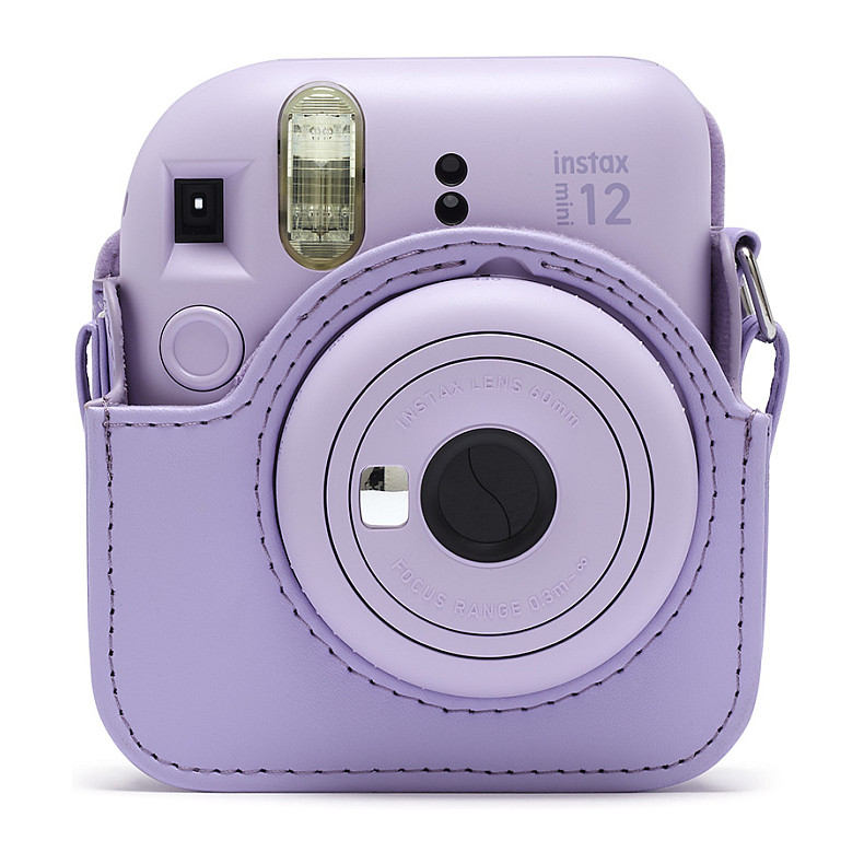 Çantë për kamerë Fujifilm Instax Mini 12 / PU / Magnetic Closure / Adjustable Shoulder Strap - Vjollcë 2