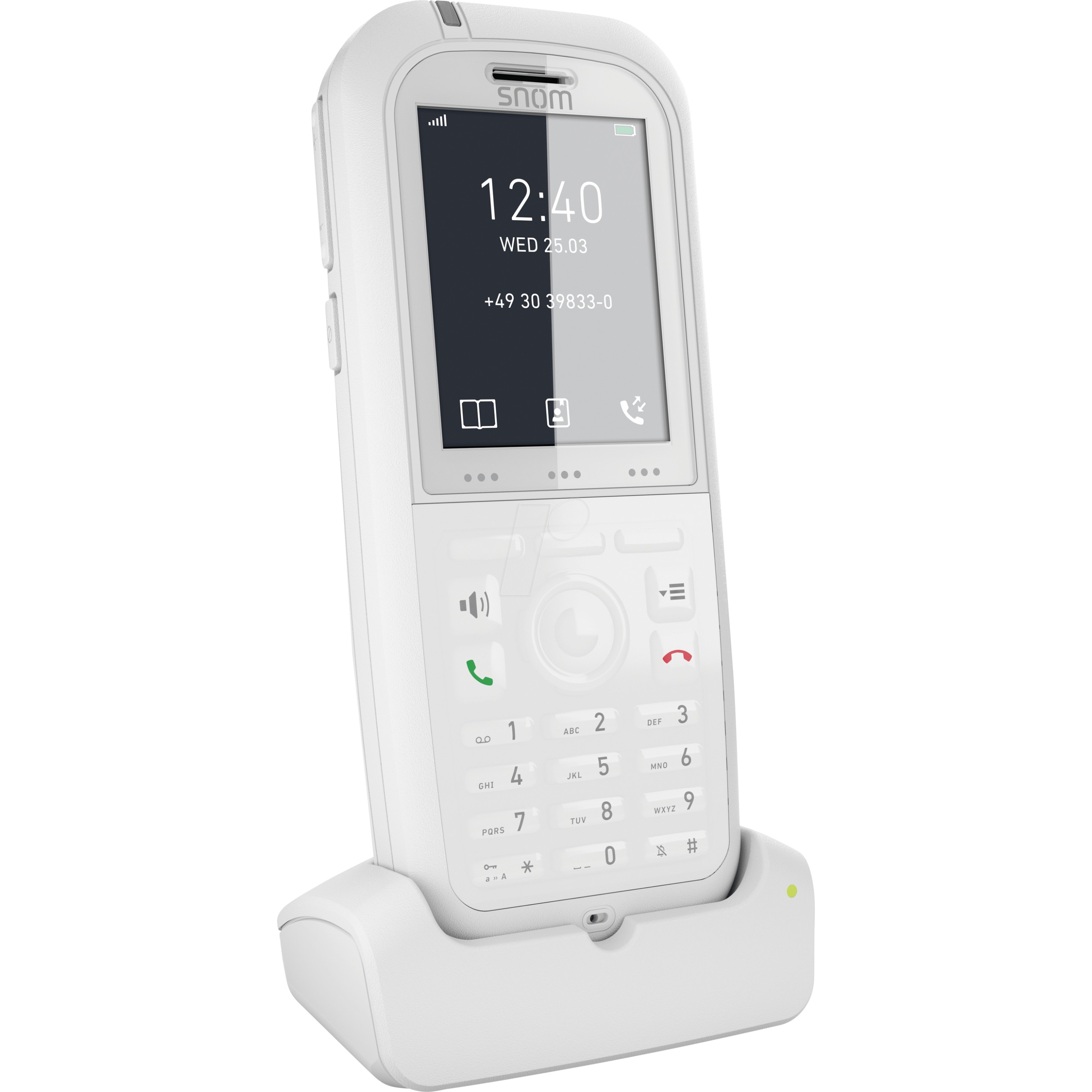 Telefon VoIP Snom M90 / 2" / DECT & Bluetooth / IP65 - Bardhë thumbnail 2