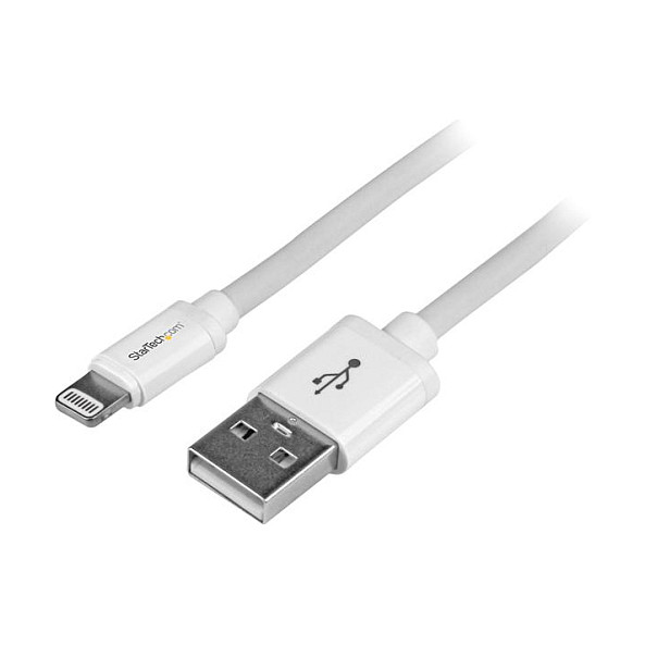 Kabllo USB StarTech.com USBLT2MW, USB-A në Lightning, 2 m, USB 2.0, 480 Mbps, MFi - Bardhë 2