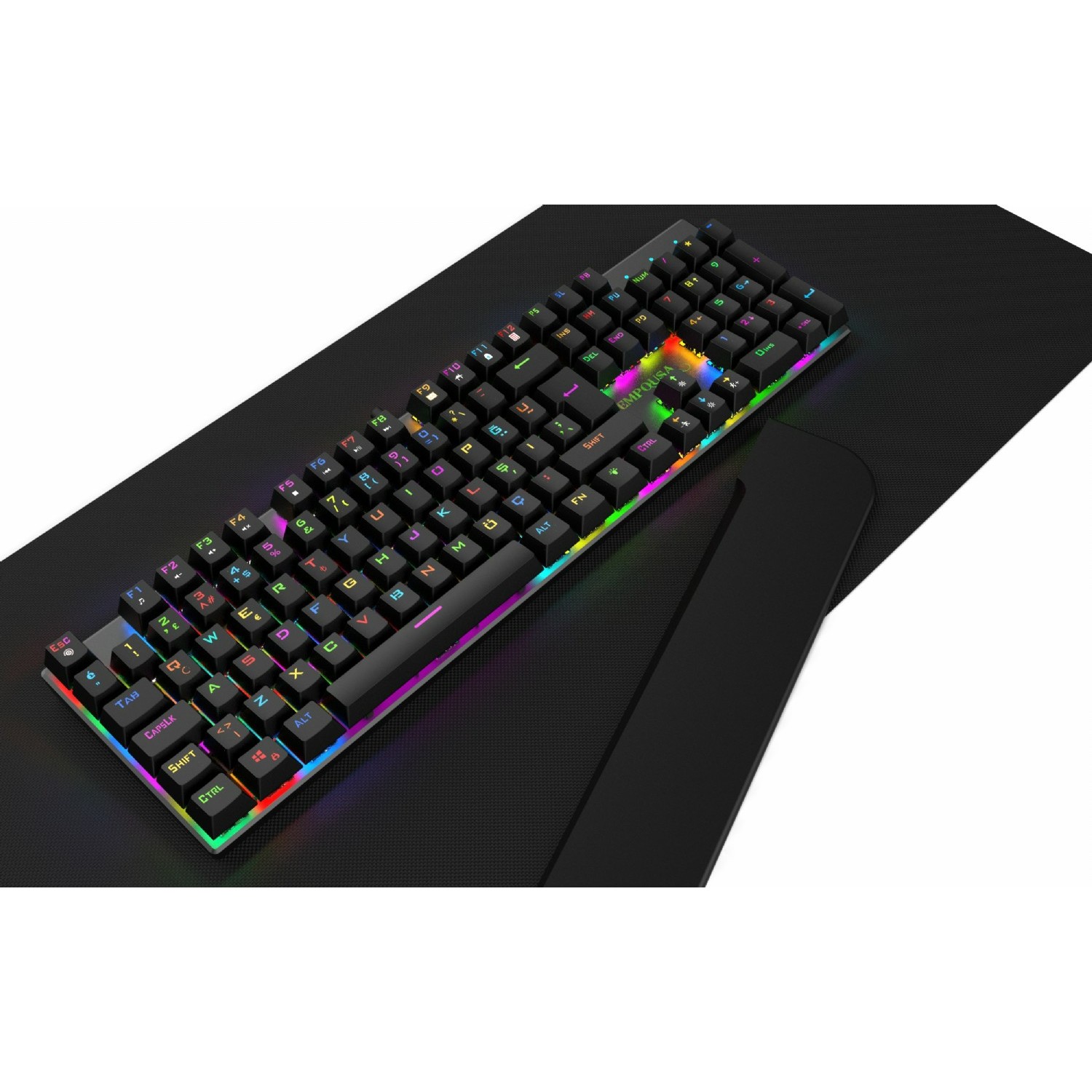 Tastierë Gaming INCA IKG-443 Empousa 100% / Mekanike / Red Switch / RGB / USB / 12 Multimedia Keys - Zezë 3