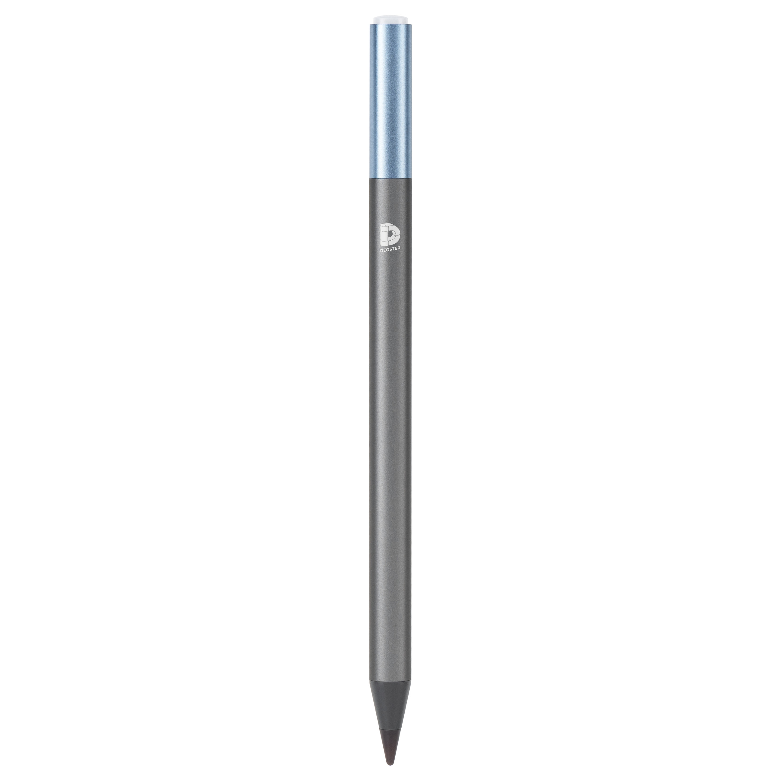 Aksesorë për Tablet DEQSTER Pencil 2 / Për iPad / Palm Rejection / Tilt Function / USB-C / 10.5 Orë – Gri/Blu