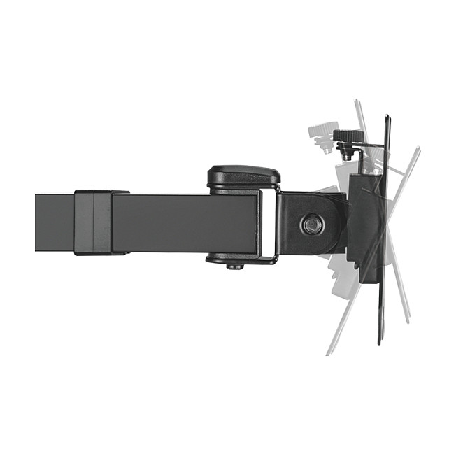 Mbajtëse për Monitor LogiLink BP0106 / 2 Monitorë / 17–32" / deri 12kg për Monitor / VESA 75x75 & 100x100 / Full Motion / 380mm - Zezë 4
