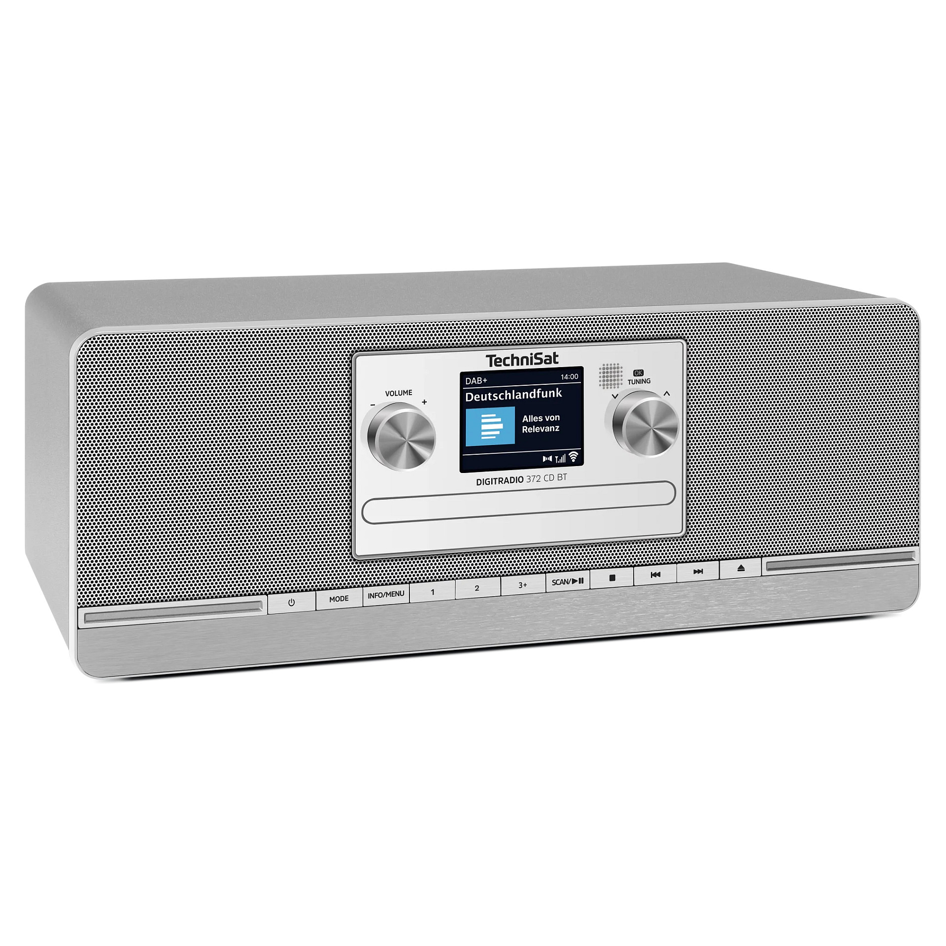 Radio digjitale TechniSat DIGITRADIO 372 CD BT, DAB+, FM, CD dhe MP3, Bluetooth 5.0, USB, ekran TFT me ngjyra 2.4", 2 × 5 W RMS - Antracit, Argjend 4