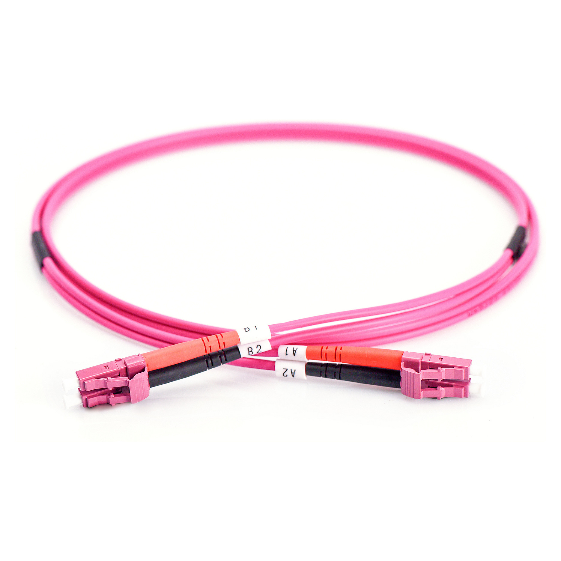Kabllo për rrjet DIGITUS / LWL Patch Cable / LC-LC / 5.0m / Multimode Duplex / OM4 – Rozë thumbnail 5
