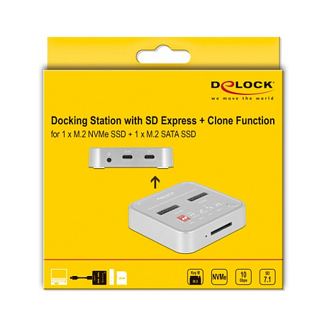 Docking Station DeLOCK SSD / USB 3.2 / 2 x M.2 NVMe thumbnail 5