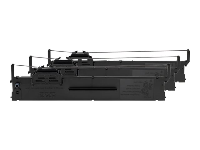 Shirit për Printer Matricor Epson C13S015339, S015339, Kasetë Origjinale, Paketim 3 Copë - Zezë 2