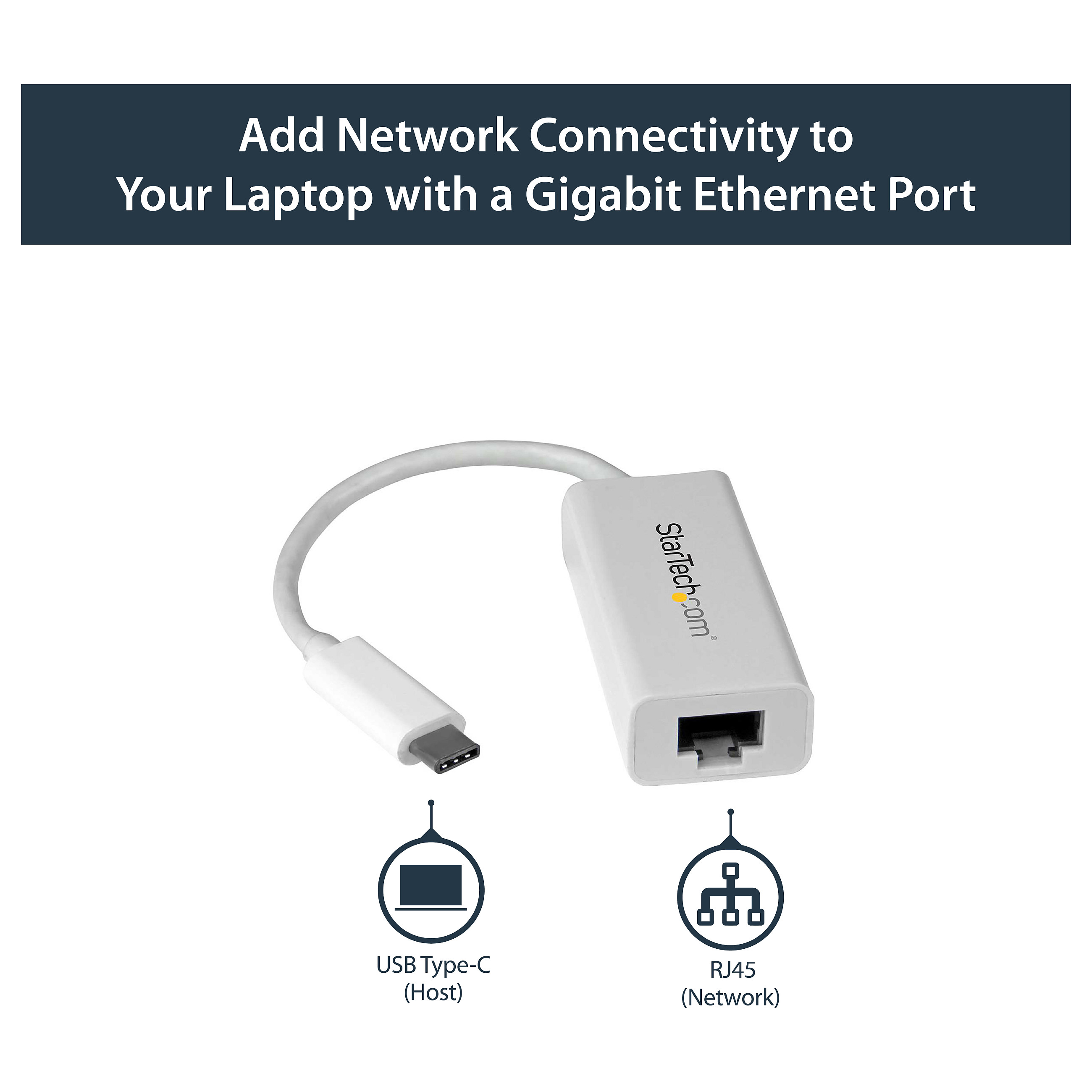 Adapter Rrjeti USB StarTech.com US1GC30W, USB-C 3.2 Gen 1, 1x Gigabit LAN RJ45, 10/100/1000Mbps, Realtek RTL8153 - Bardhë 4