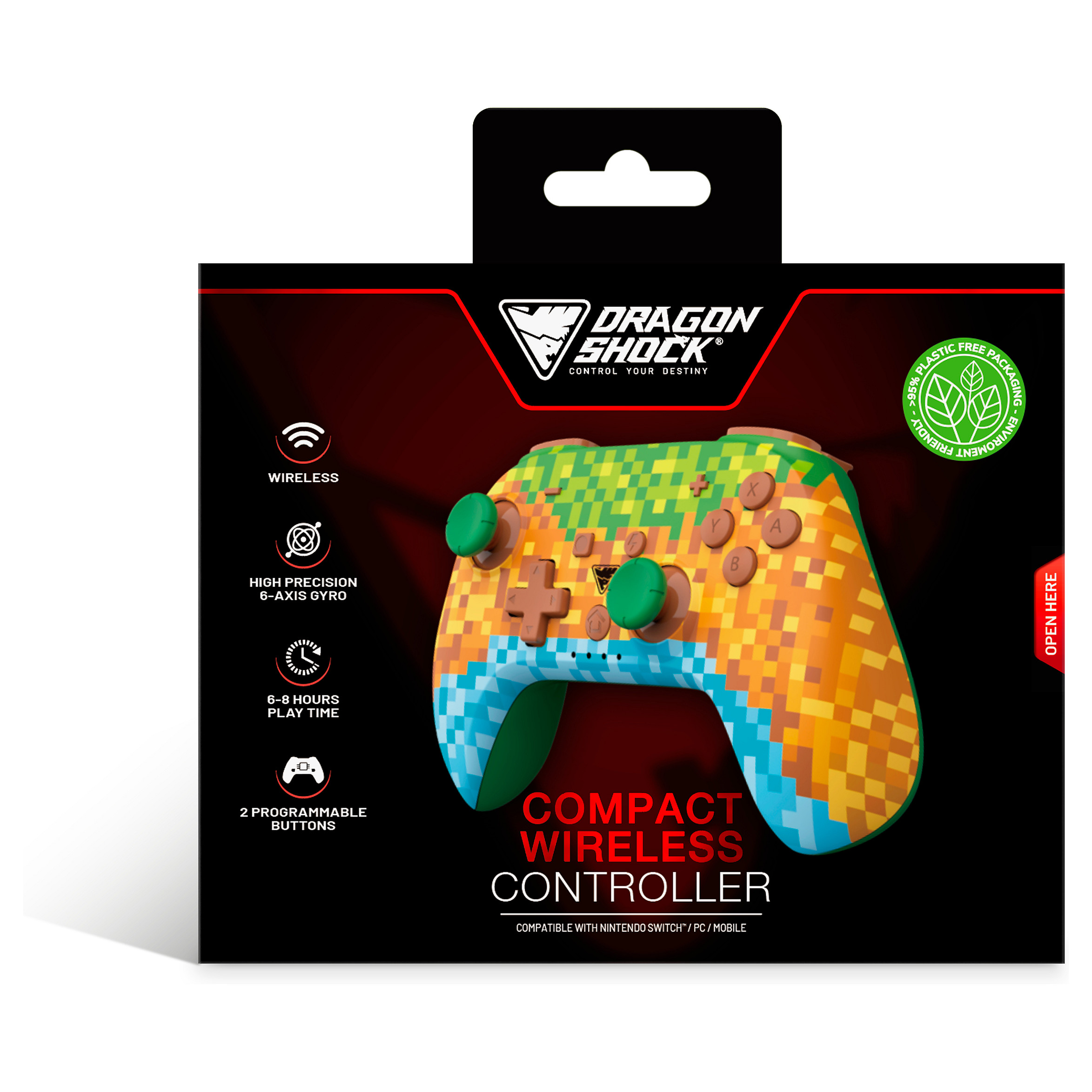Kontroller për Nintendo Dragonshock Poptop Wireless Cubes 6