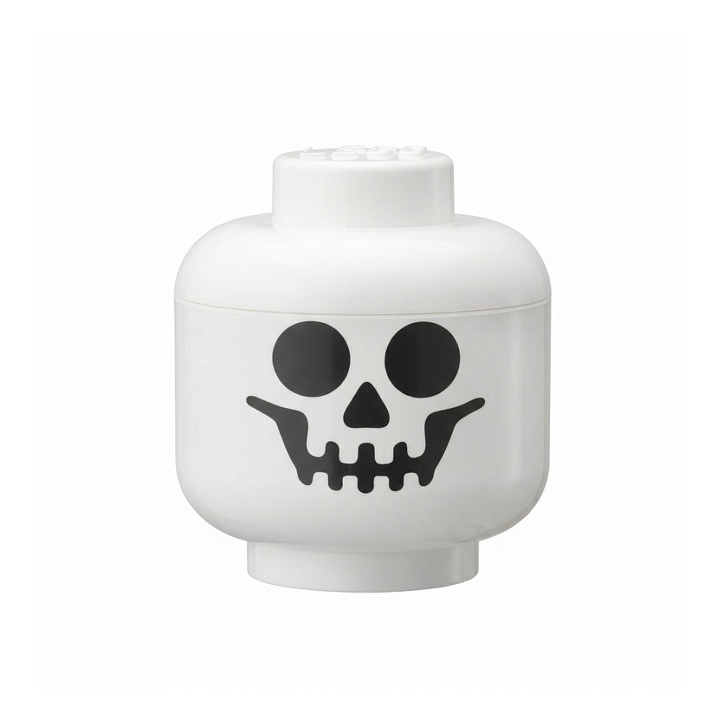 LEGO Room Copenhagen Storage Head Skeleton, Mini, White/Black