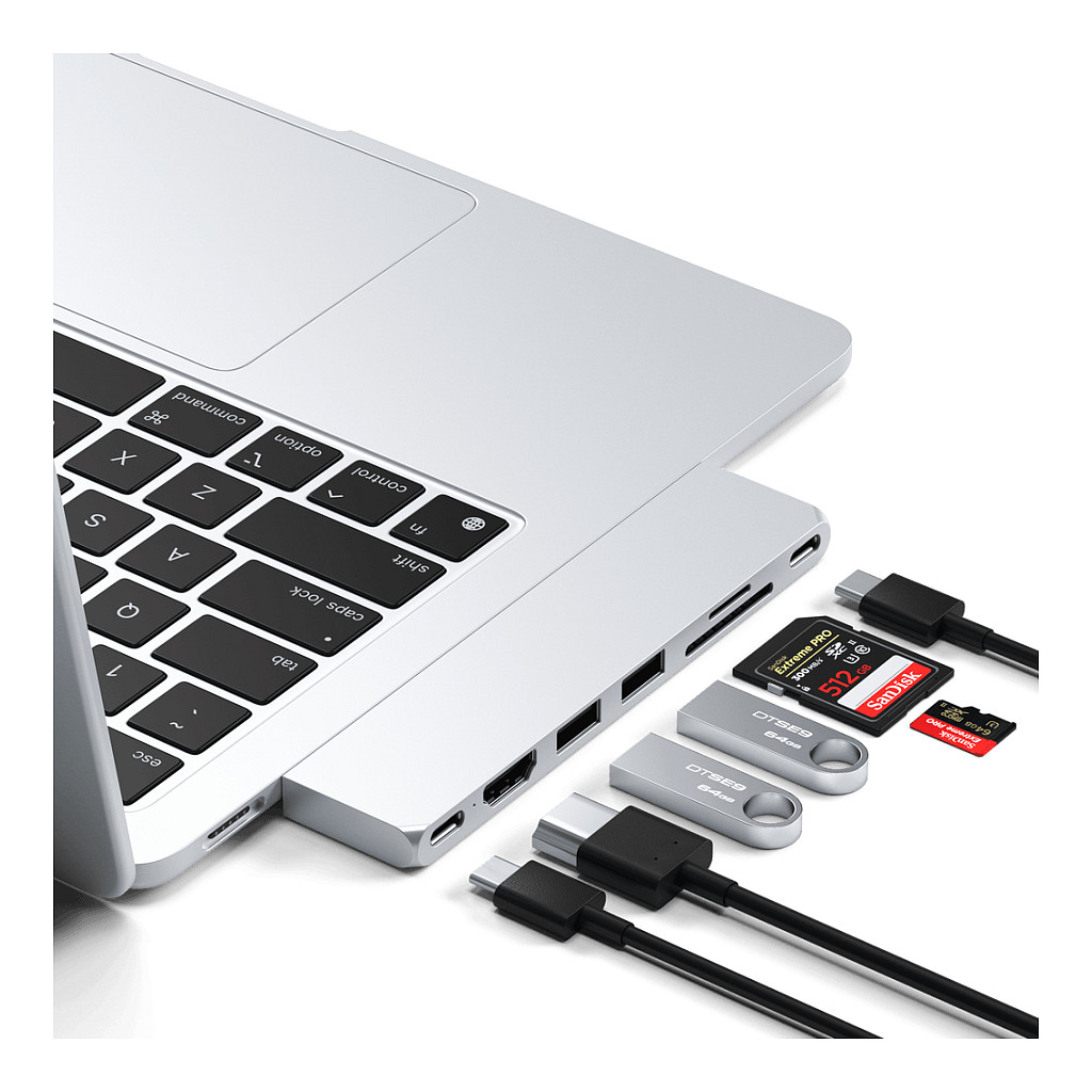 Hub Satechi ST-HUCPHSS / 2x USB-A / 1x HDMI / 1x USB-C / SD / 1x USB4 100W – Argjend 5