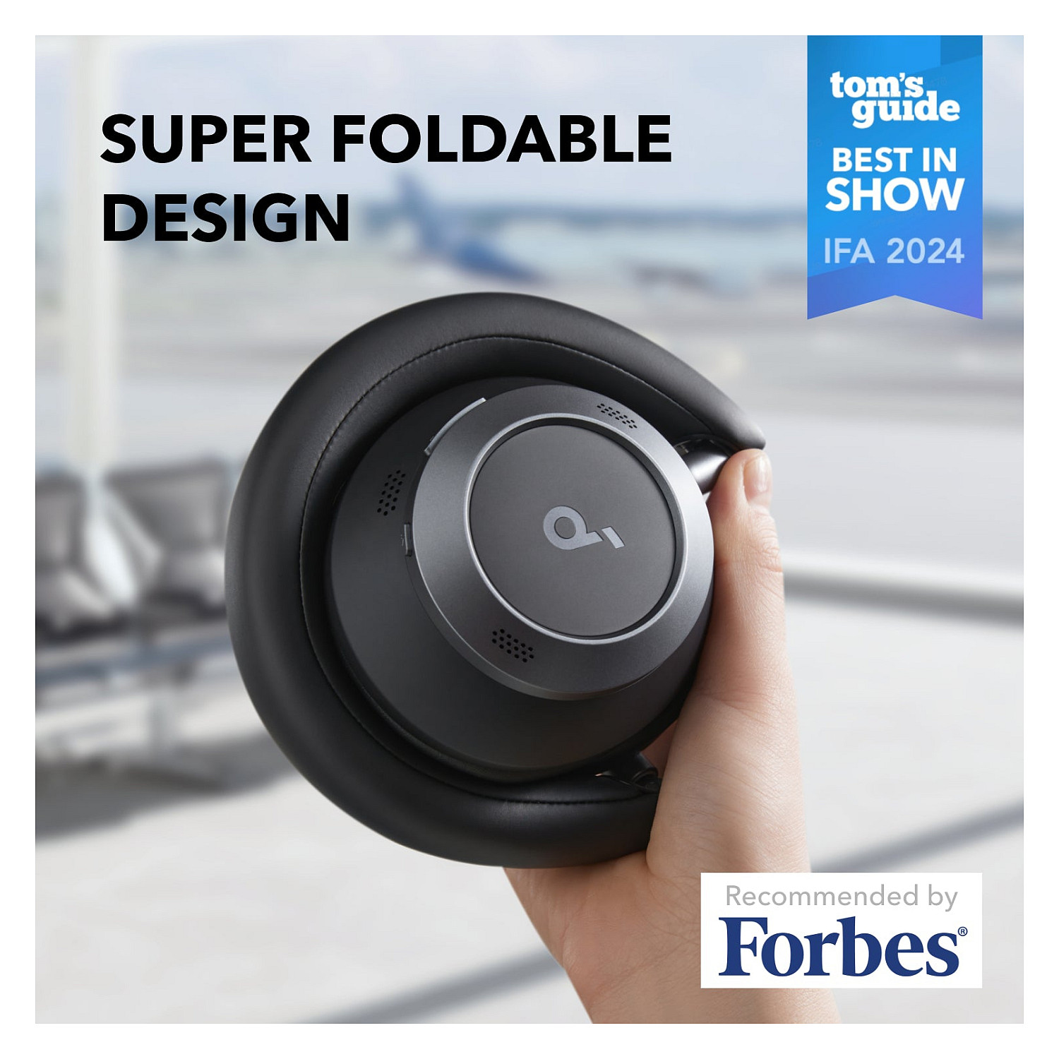 Kufje pa Kabllo Soundcore Space One Pro, Over-Ear, Bluetooth 5.3, ANC - Zezë 2